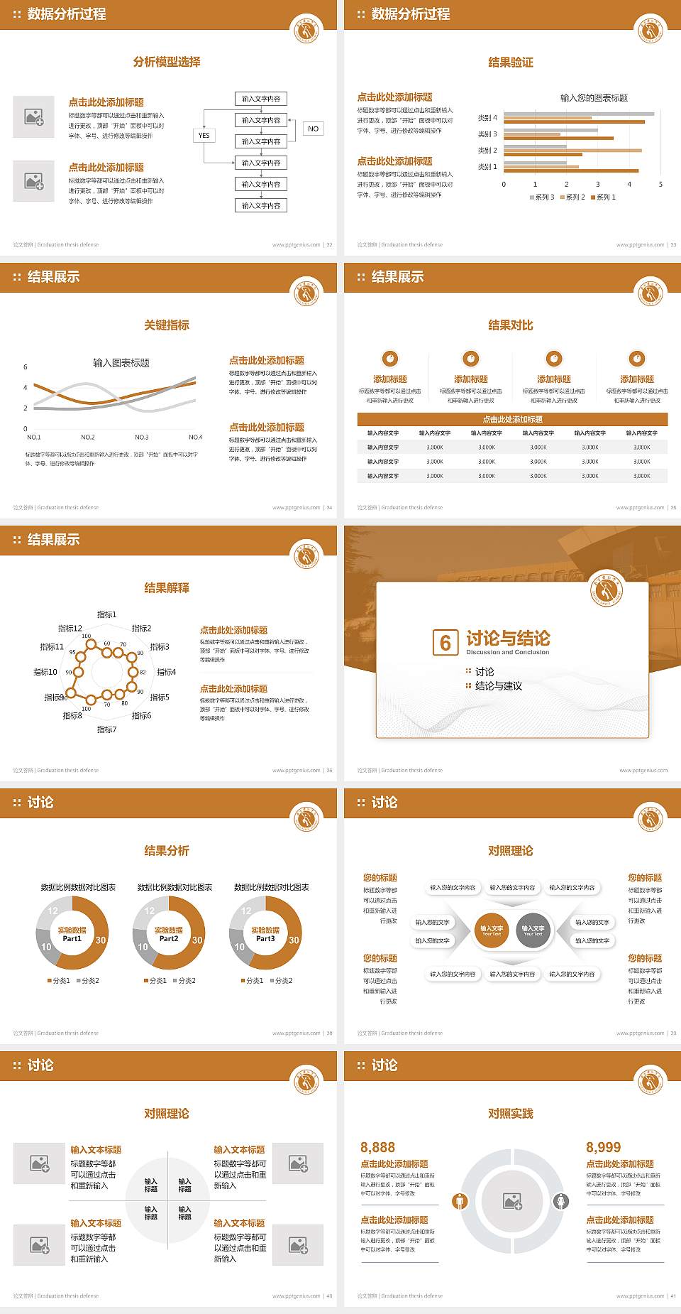 北京舞蹈学院论文答辩标准PPT模板4:3格式幻灯片预览图5
