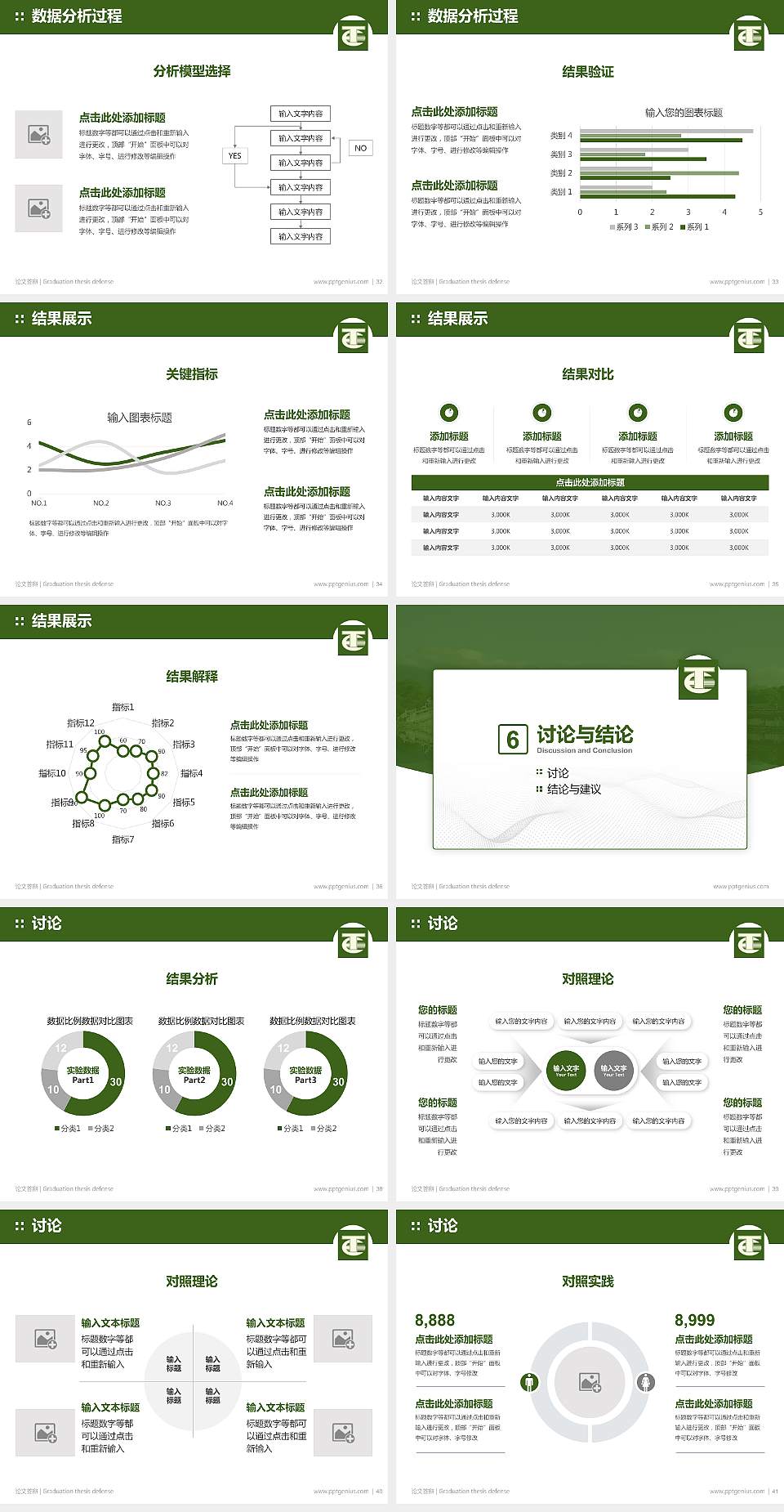 民办安徽旅游职业学院论文答辩标准PPT模板4:3格式幻灯片预览图5