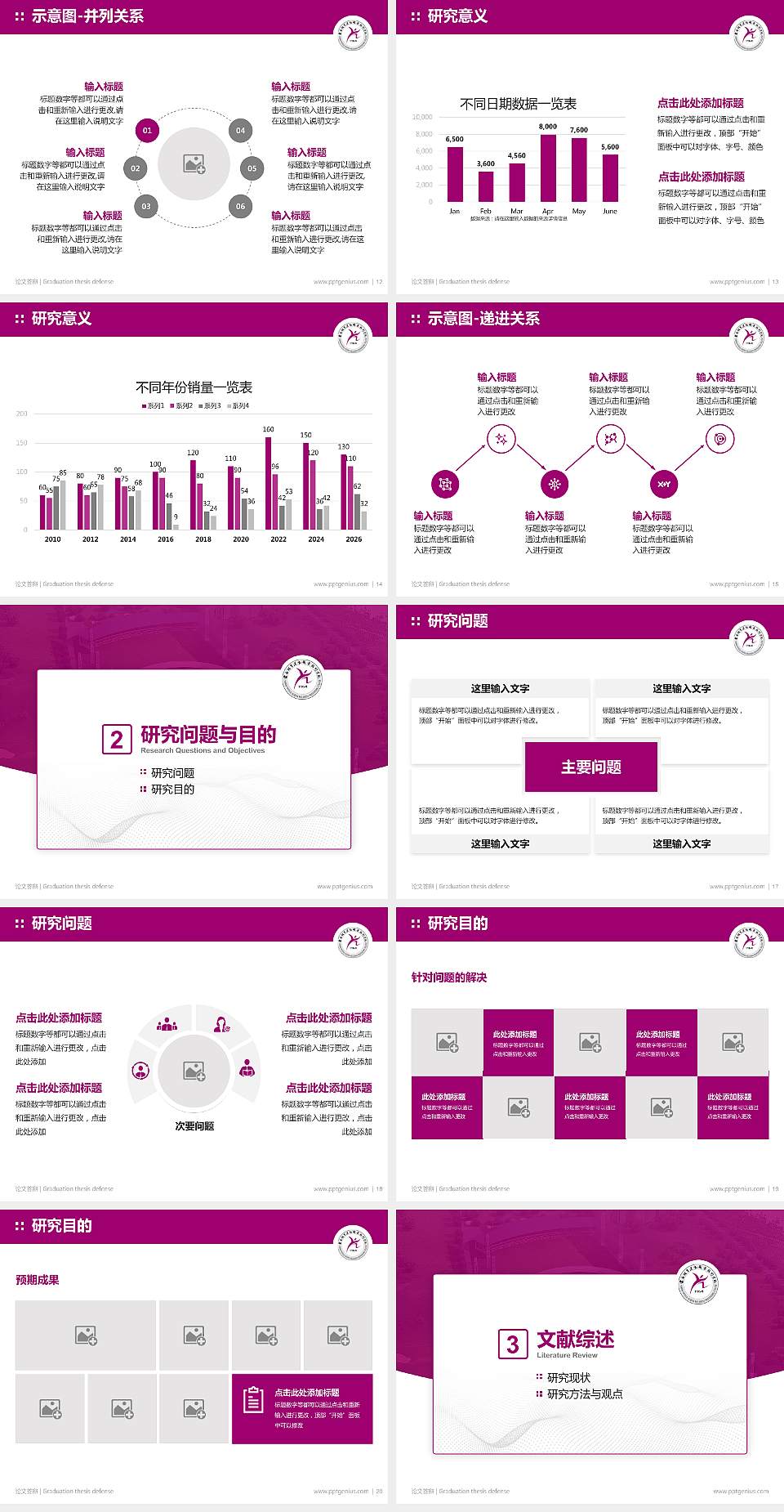 云南体育运动职业技术学院论文答辩标准PPT模板4:3格式幻灯片预览图3