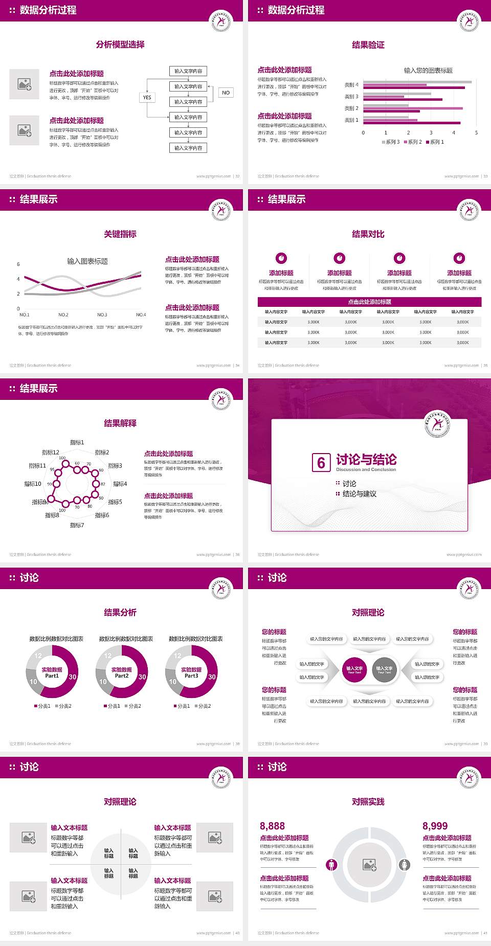 云南体育运动职业技术学院论文答辩标准PPT模板4:3格式幻灯片预览图5