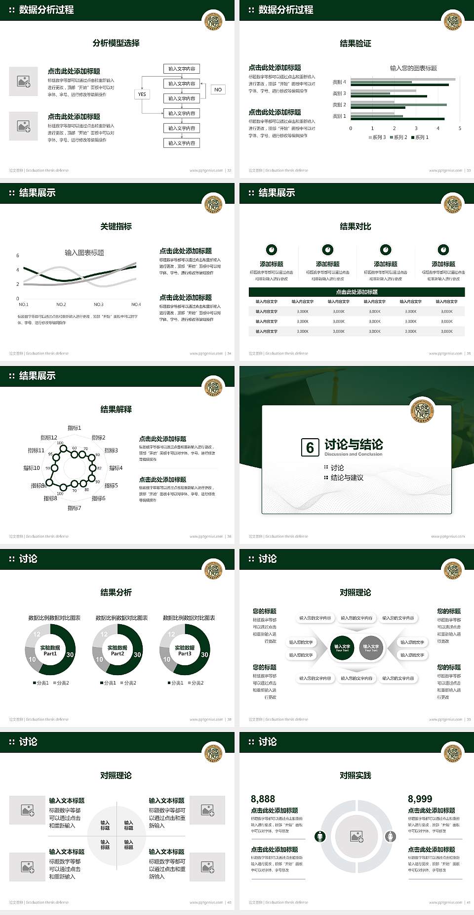 山东交通职业学院论文答辩标准PPT模板4:3格式幻灯片预览图5