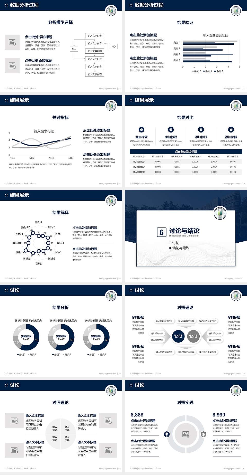 广州科技贸易职业学院论文答辩标准PPT模板4:3格式幻灯片预览图5