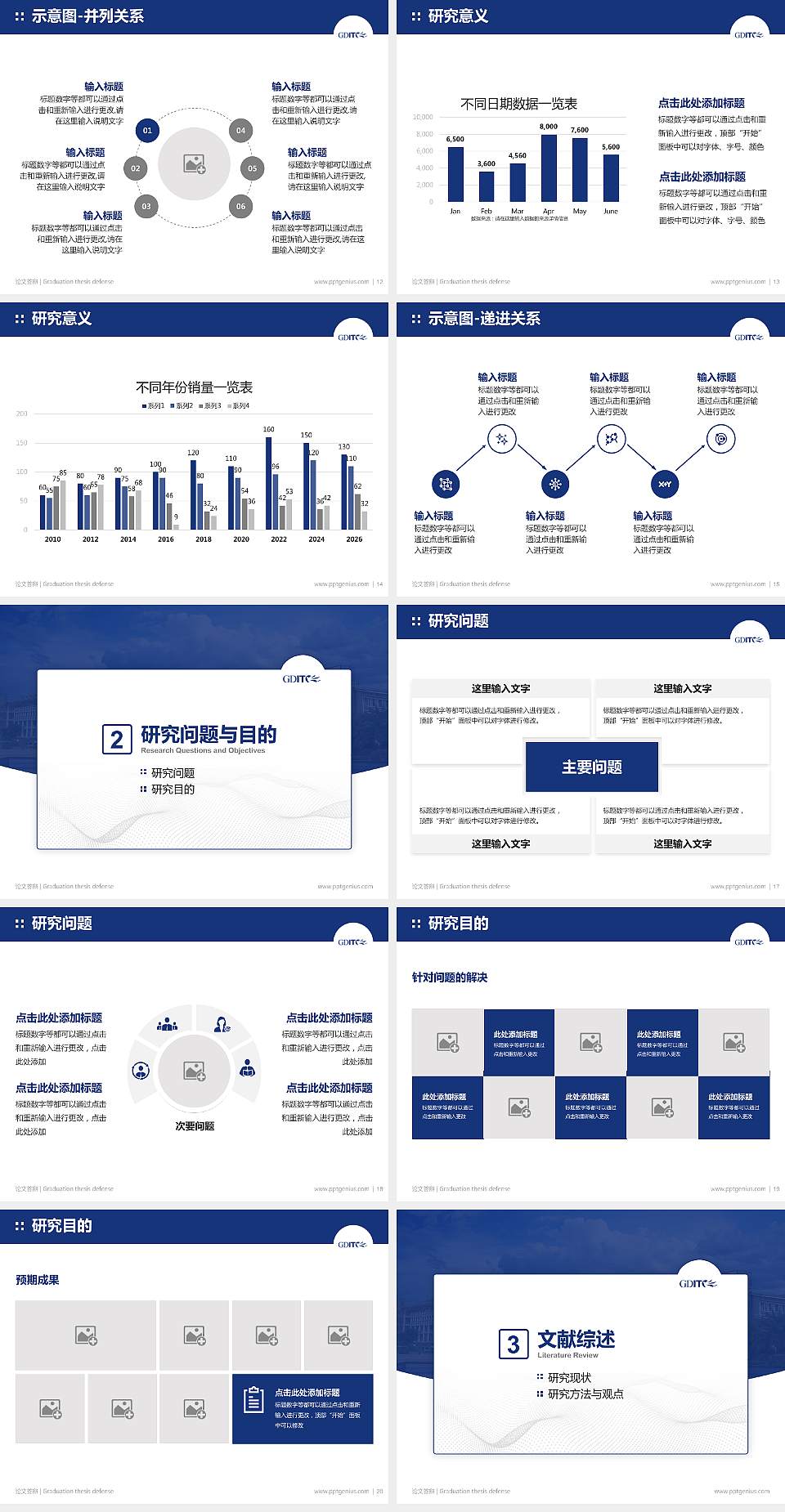 广东轻工职业技术学院论文答辩标准PPT模板4:3格式幻灯片预览图3