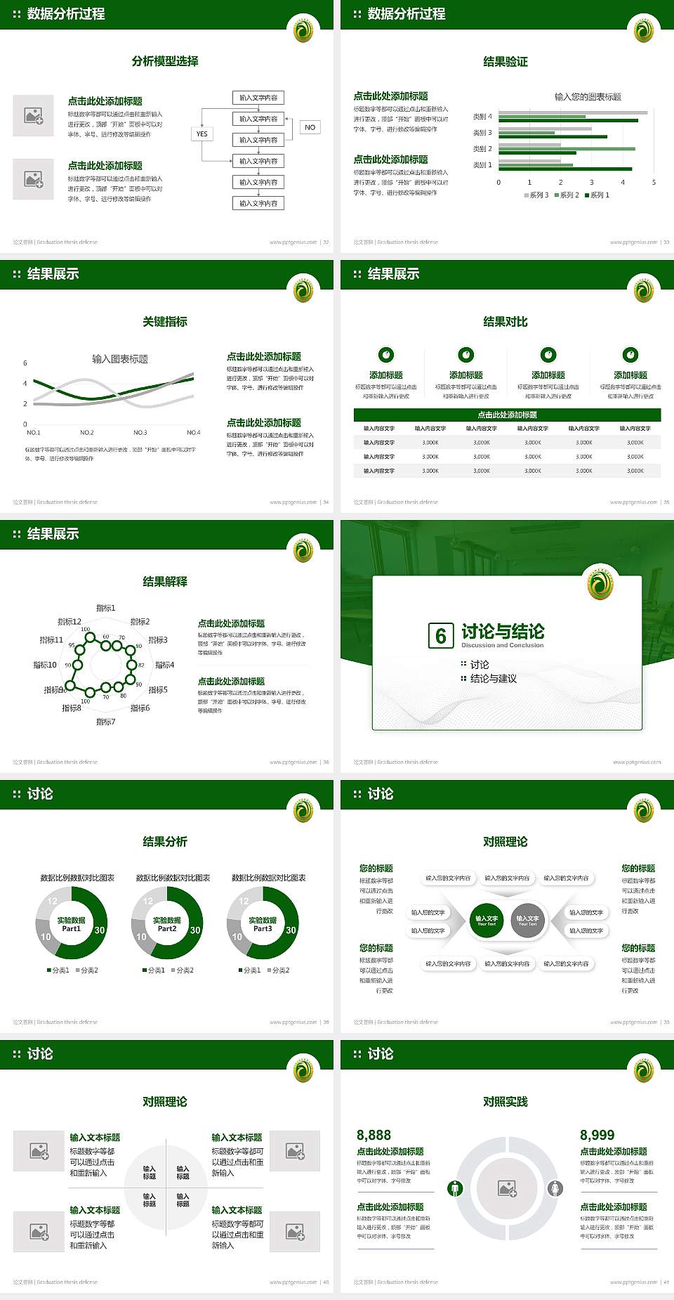 四川幼儿师范高等专科学校论文答辩标准PPT模板4:3格式幻灯片预览图5