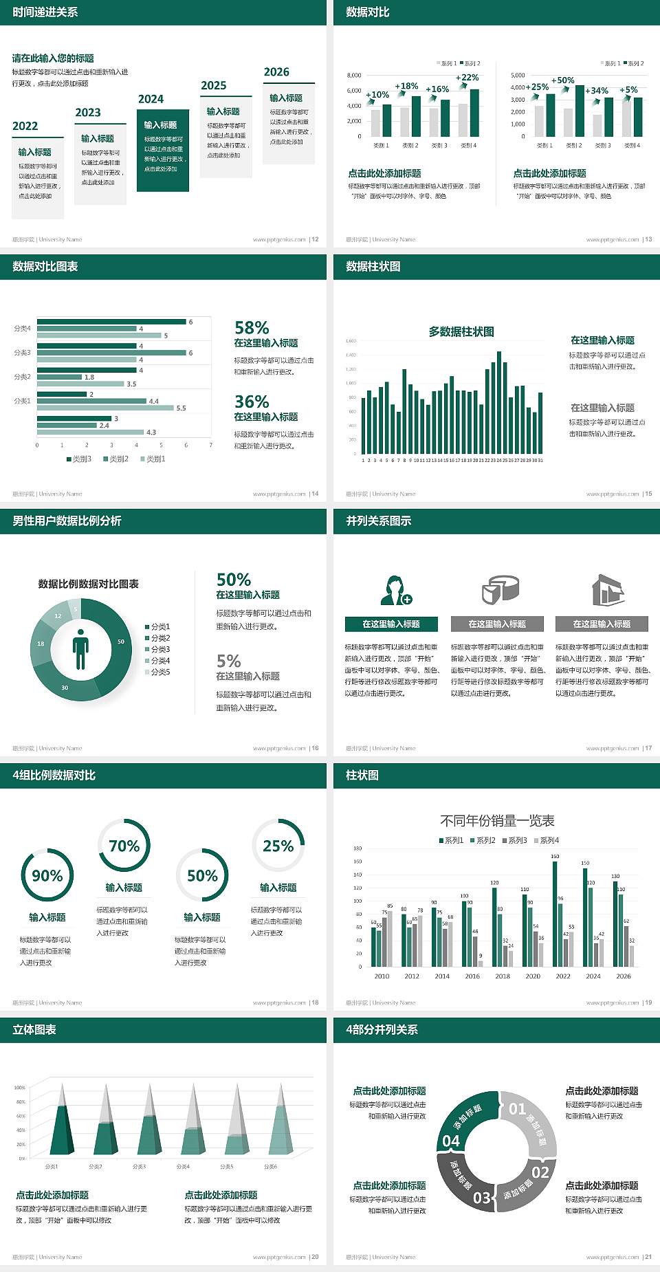 惠州学院硕士研究生/本科生毕业论文答辩/开题报告通用PPT模板下载4:3格式幻灯片预览图3