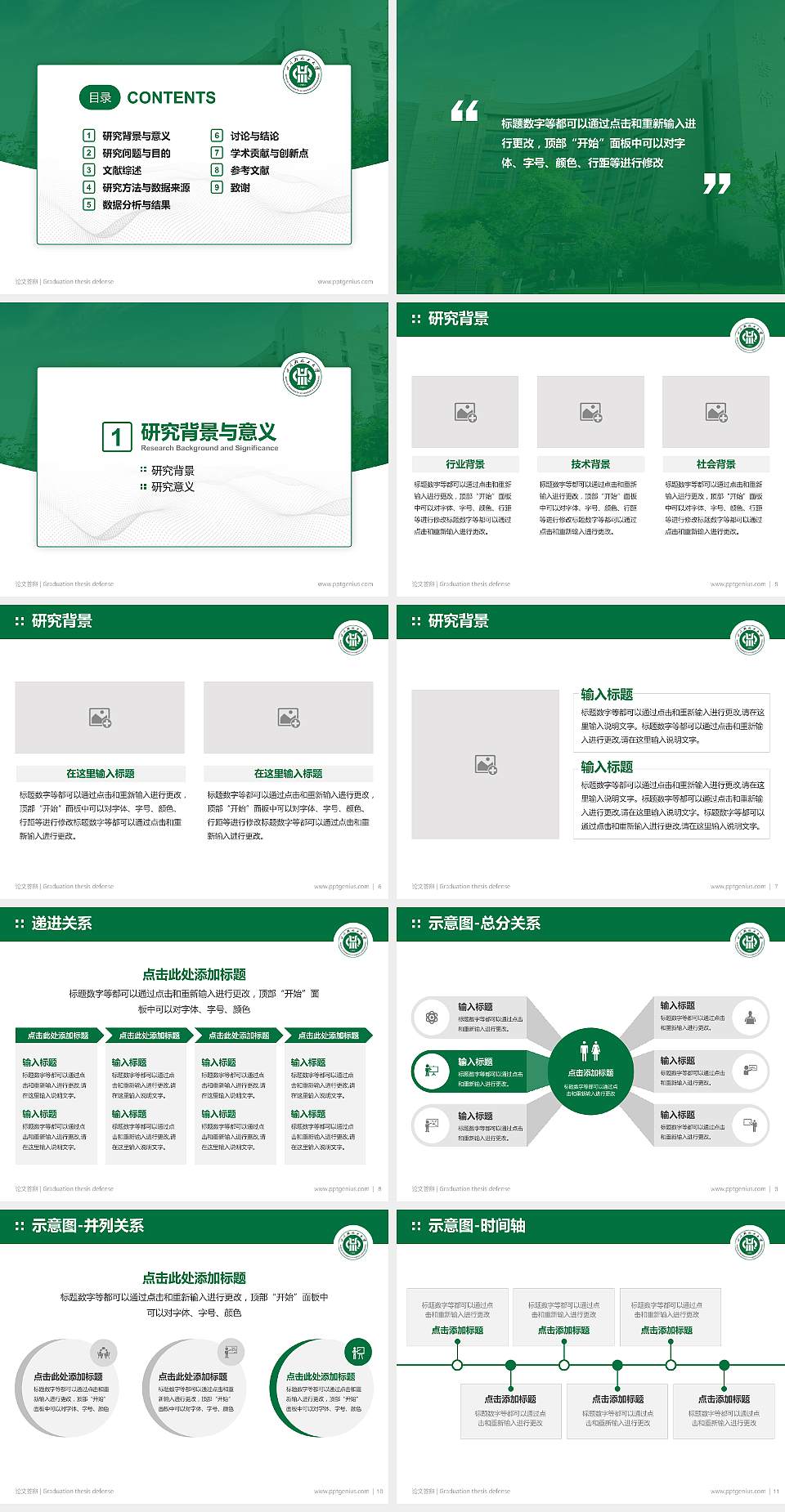 四川轻化工大学论文答辩标准PPT模板4:3格式幻灯片预览图2