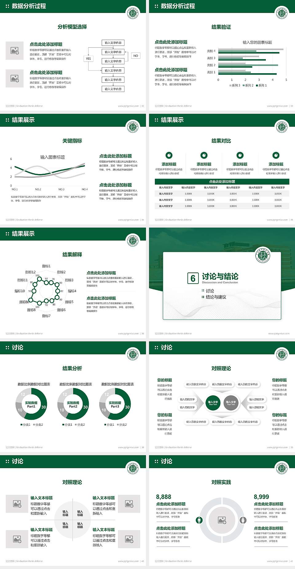 广州城市职业学院论文答辩标准PPT模板4:3格式幻灯片预览图5