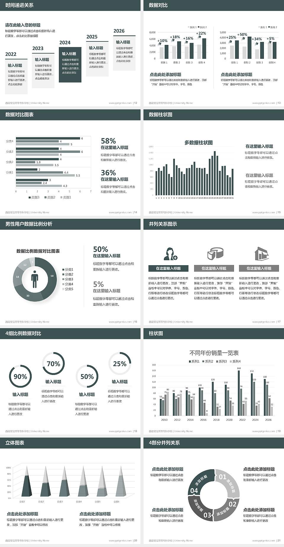 西藏警官高等专科学校硕士研究生/本科生毕业论文答辩/开题报告通用PPT模板下载4:3格式幻灯片预览图3