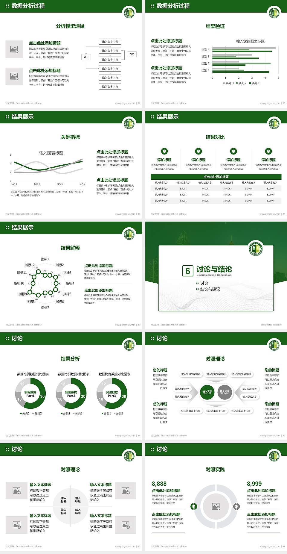广东建设职业技术学院论文答辩标准PPT模板4:3格式幻灯片预览图5