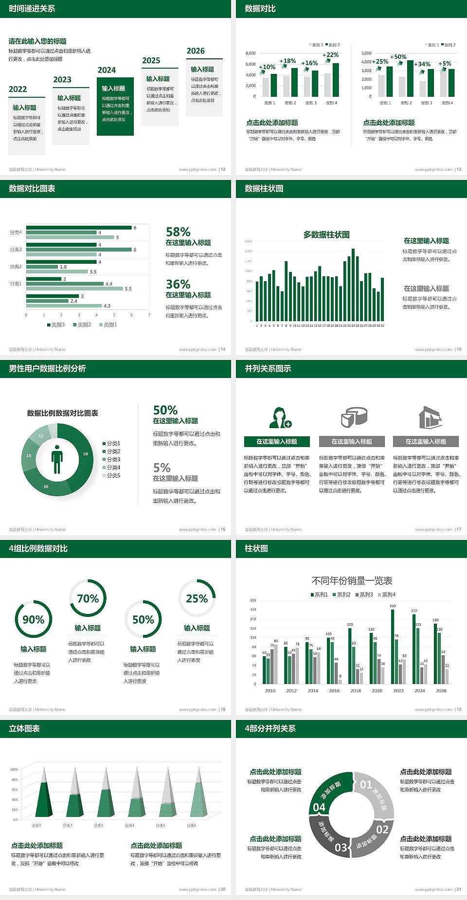 香港教育大学硕士研究生/本科生毕业论文答辩/开题报告通用PPT模板下载4:3格式幻灯片预览图3