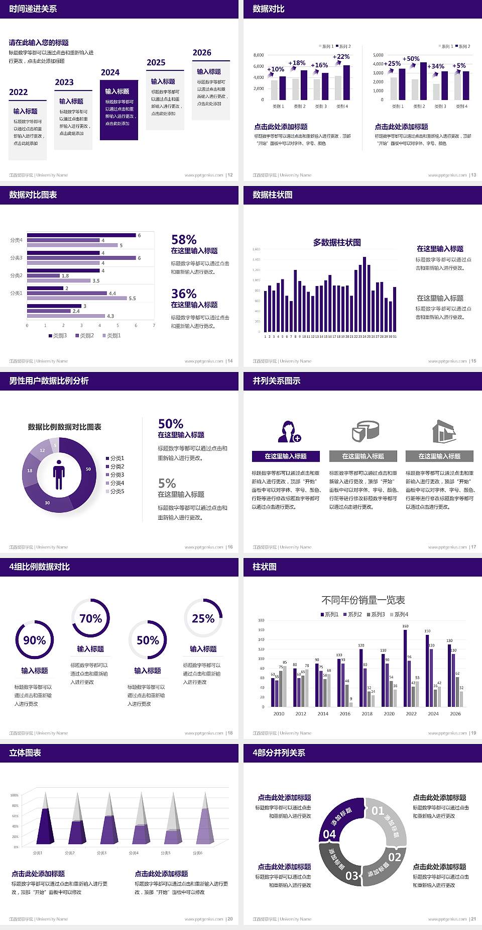江西警察学院硕士研究生/本科生毕业论文答辩/开题报告通用PPT模板下载4:3格式幻灯片预览图3