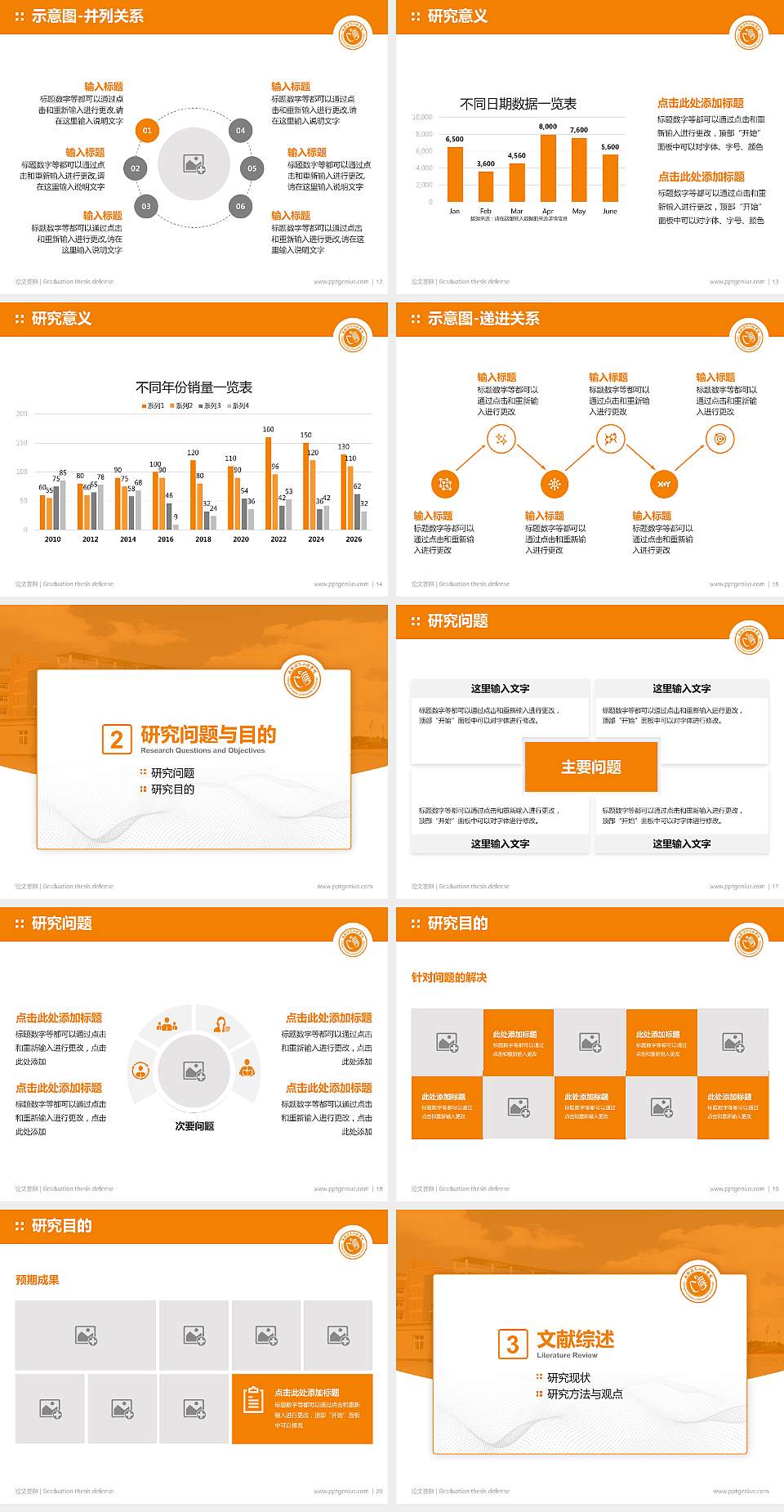 成都信息工程学院论文答辩标准PPT模板4:3格式幻灯片预览图3