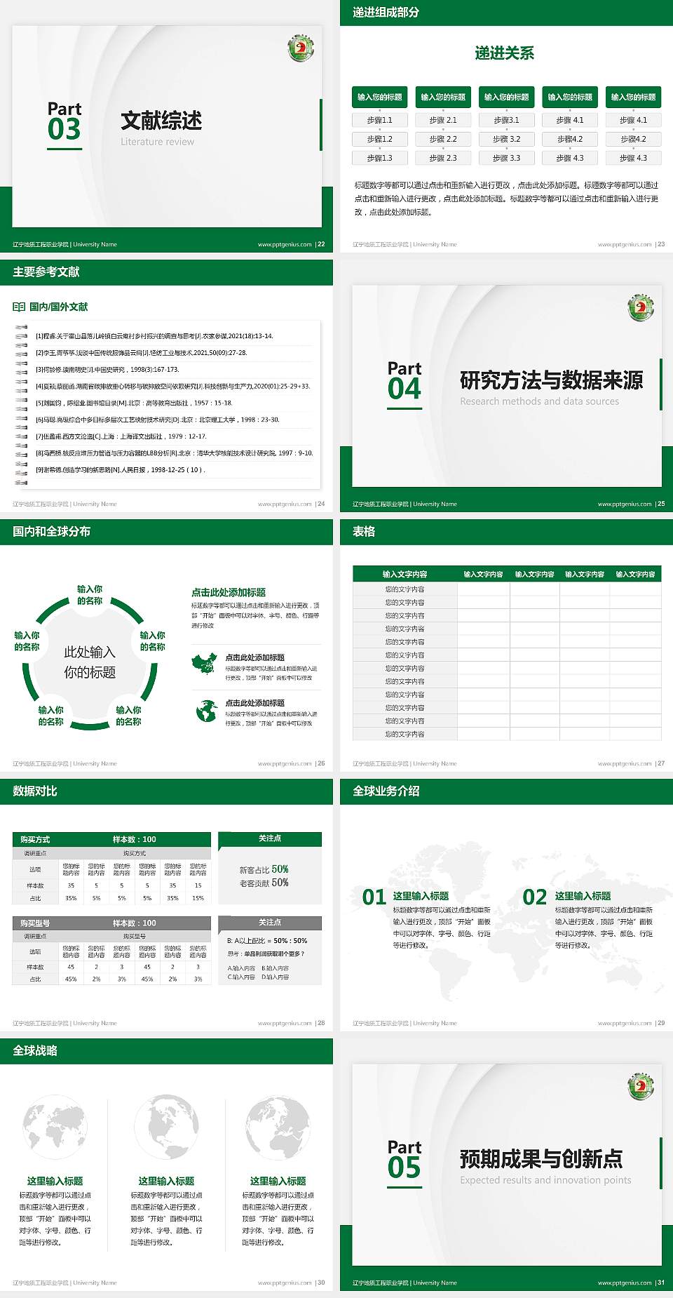 辽宁地质工程职业学院硕士研究生/本科生毕业论文答辩/开题报告通用PPT模板下载4:3格式幻灯片预览图4