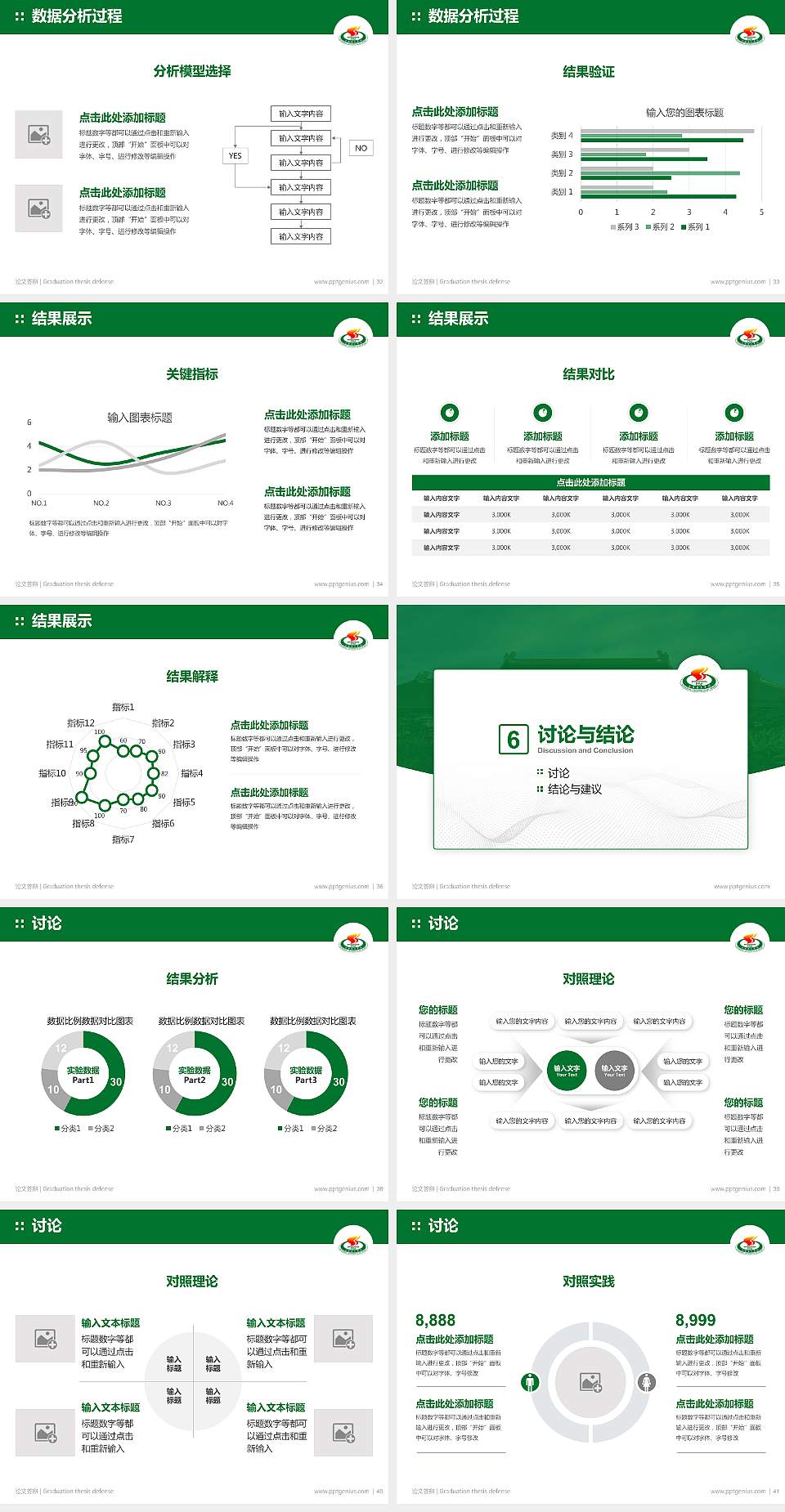 上海体育学院论文答辩标准PPT模板4:3格式幻灯片预览图5