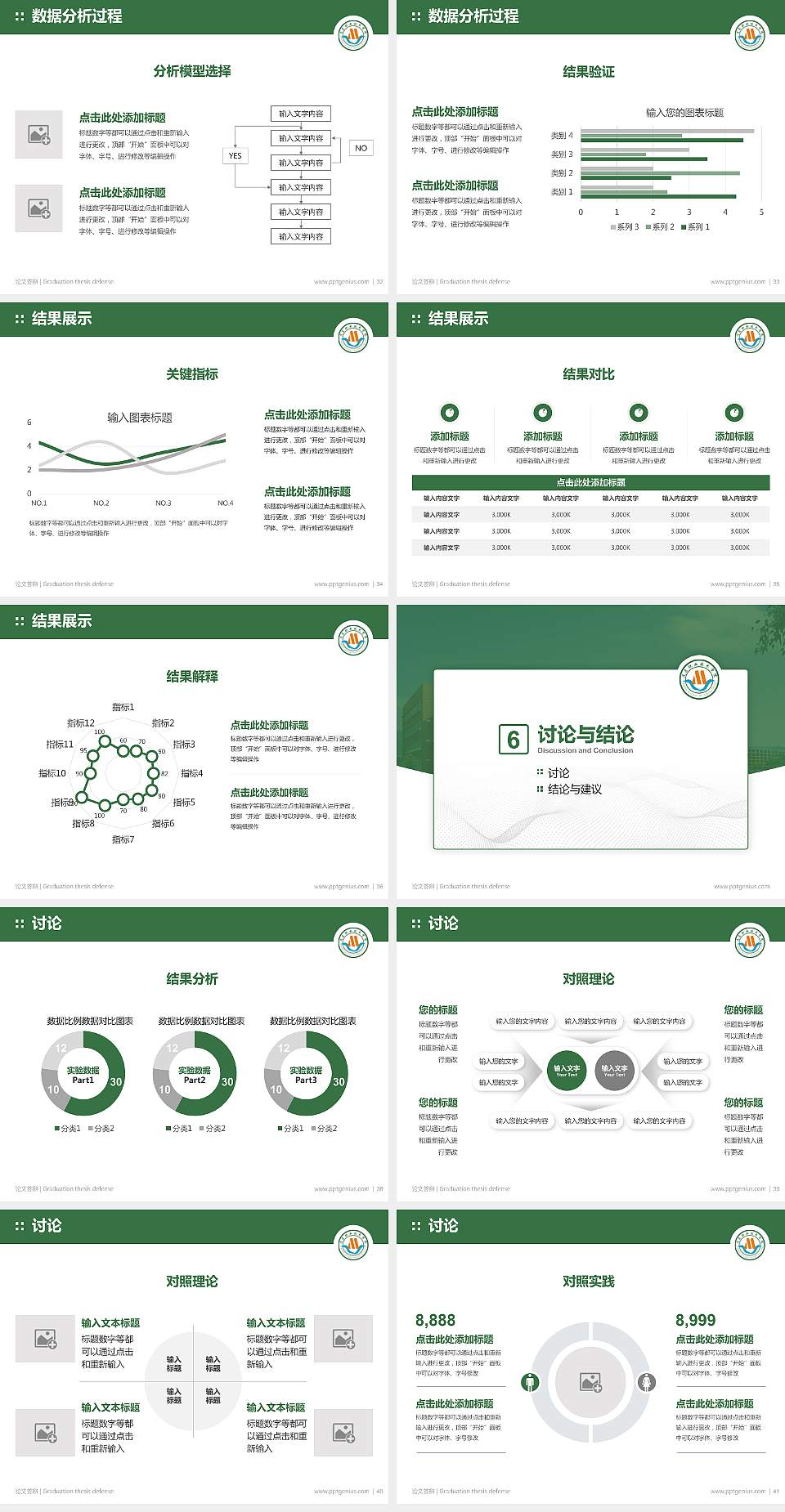 茂名职业技术学院论文答辩标准PPT模板4:3格式幻灯片预览图5