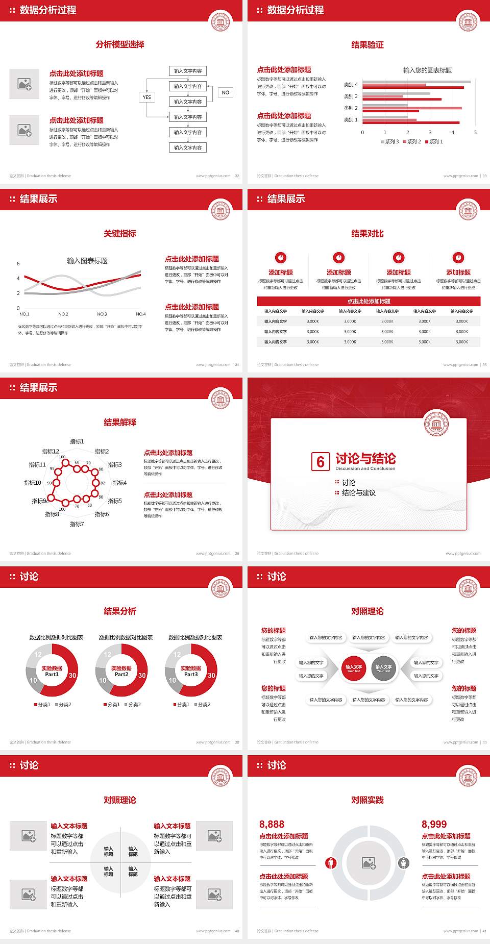 合肥信息技术职业学院论文答辩标准PPT模板4:3格式幻灯片预览图5