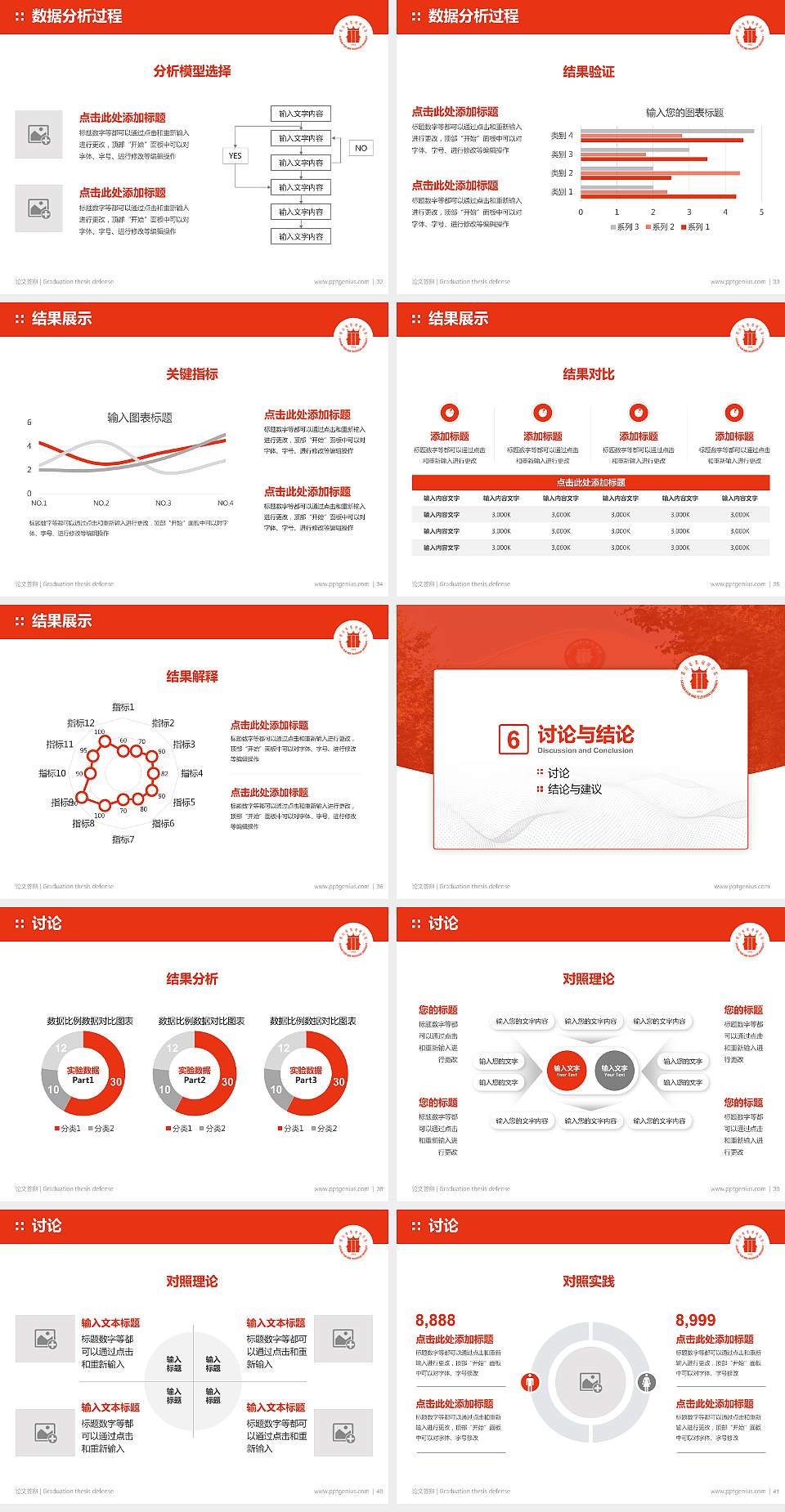 四川电影电视学院论文答辩标准PPT模板4:3格式幻灯片预览图5