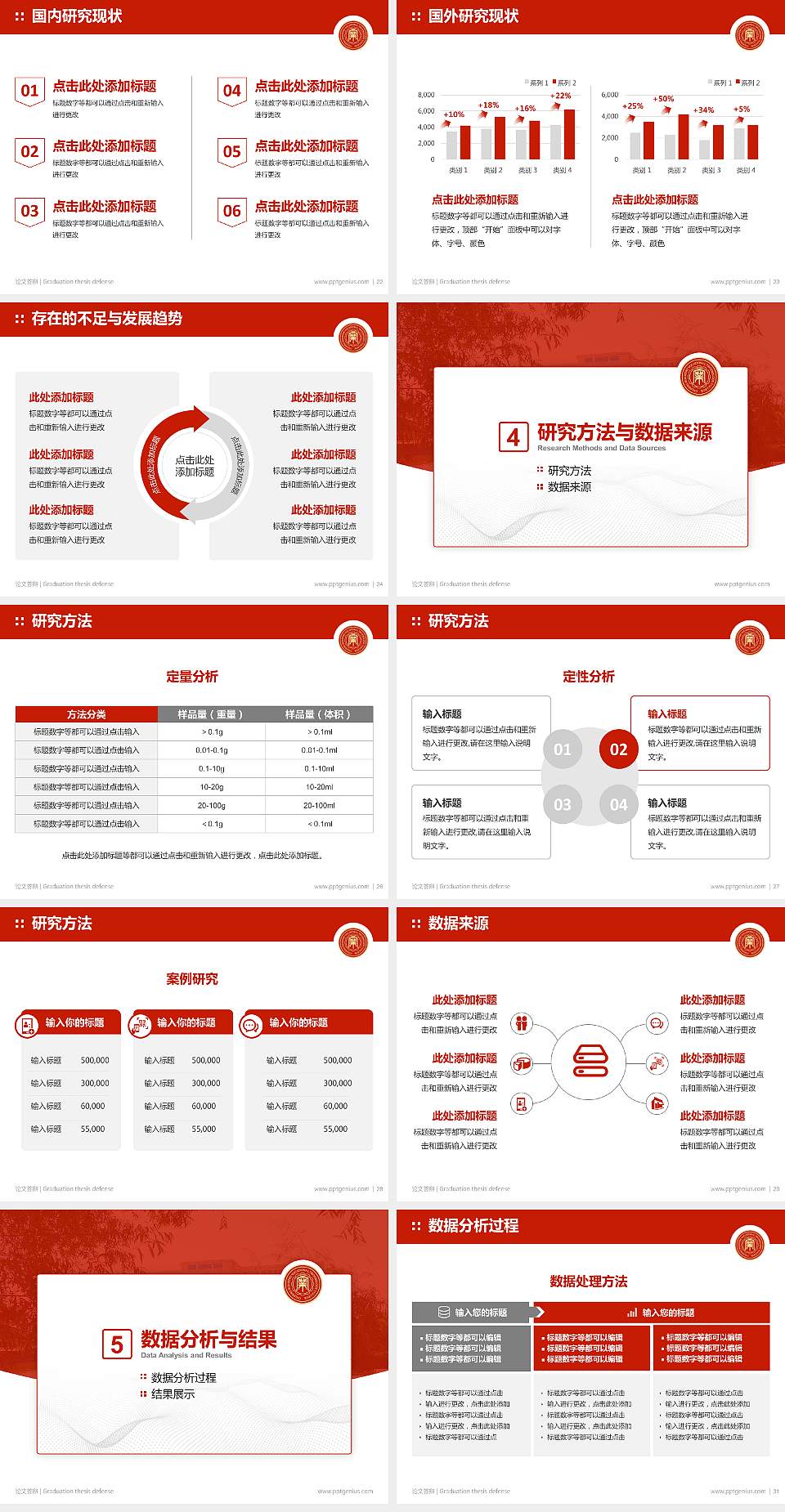 赤峰工业职业技术学院论文答辩标准PPT模板4:3格式幻灯片预览图4