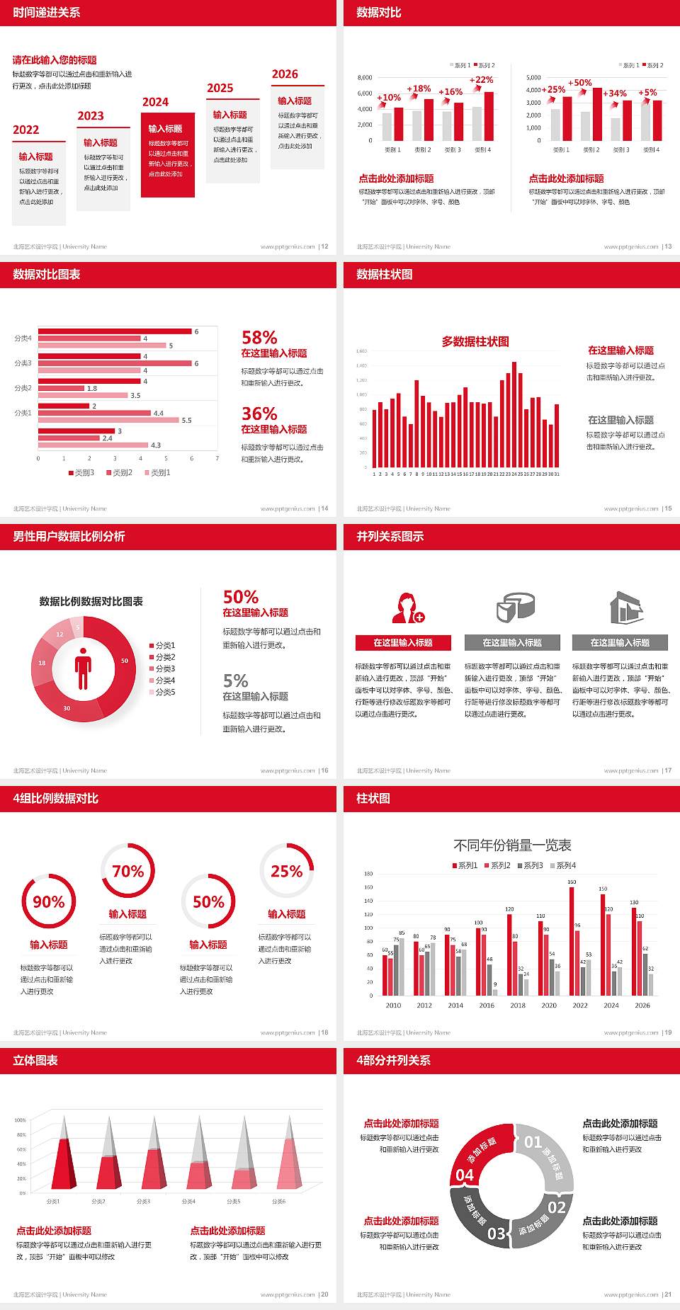 北海艺术设计学院硕士研究生/本科生毕业论文答辩/开题报告通用PPT模板下载4:3格式幻灯片预览图3
