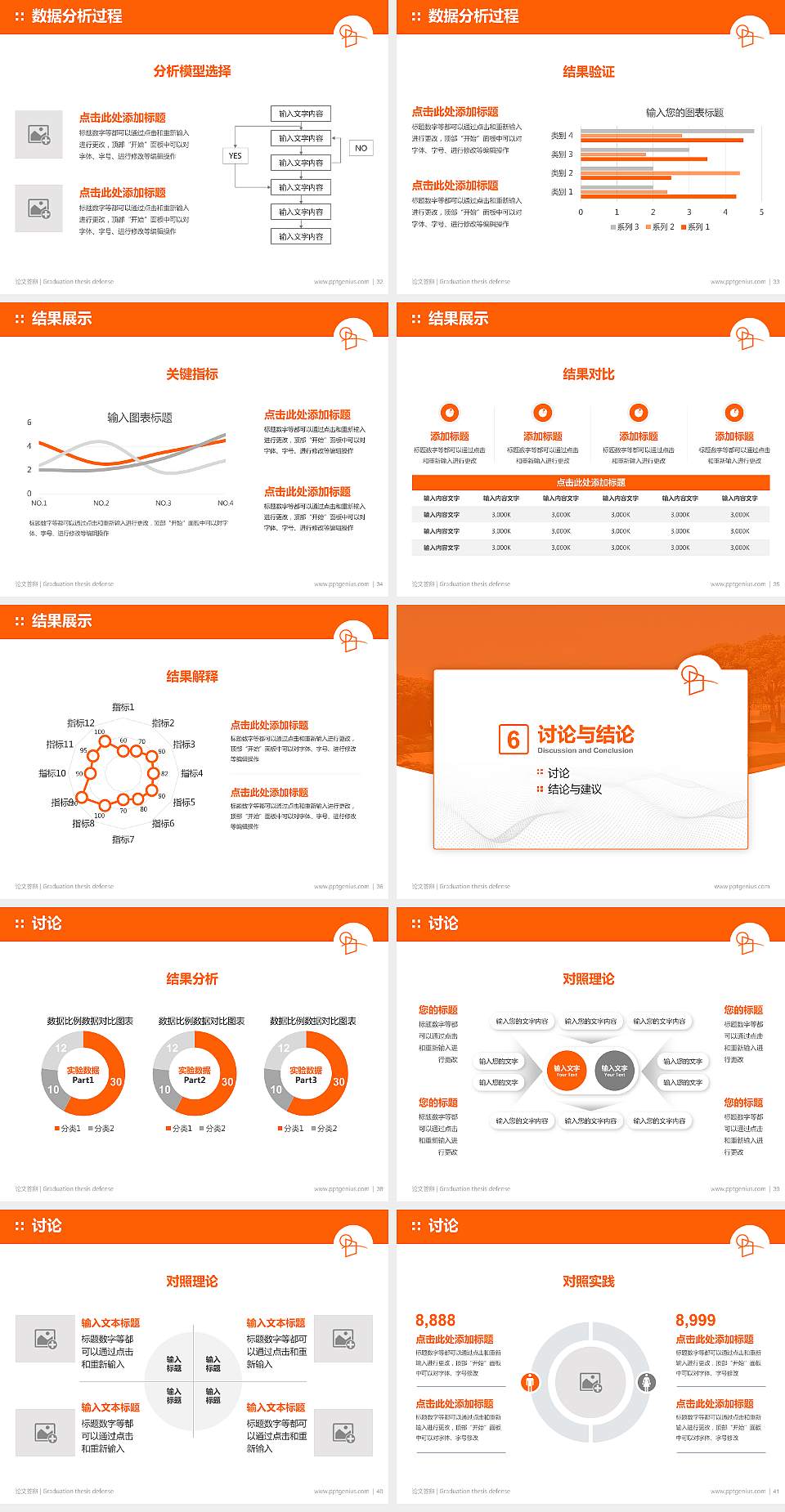 上海兴伟学院论文答辩标准PPT模板4:3格式幻灯片预览图5