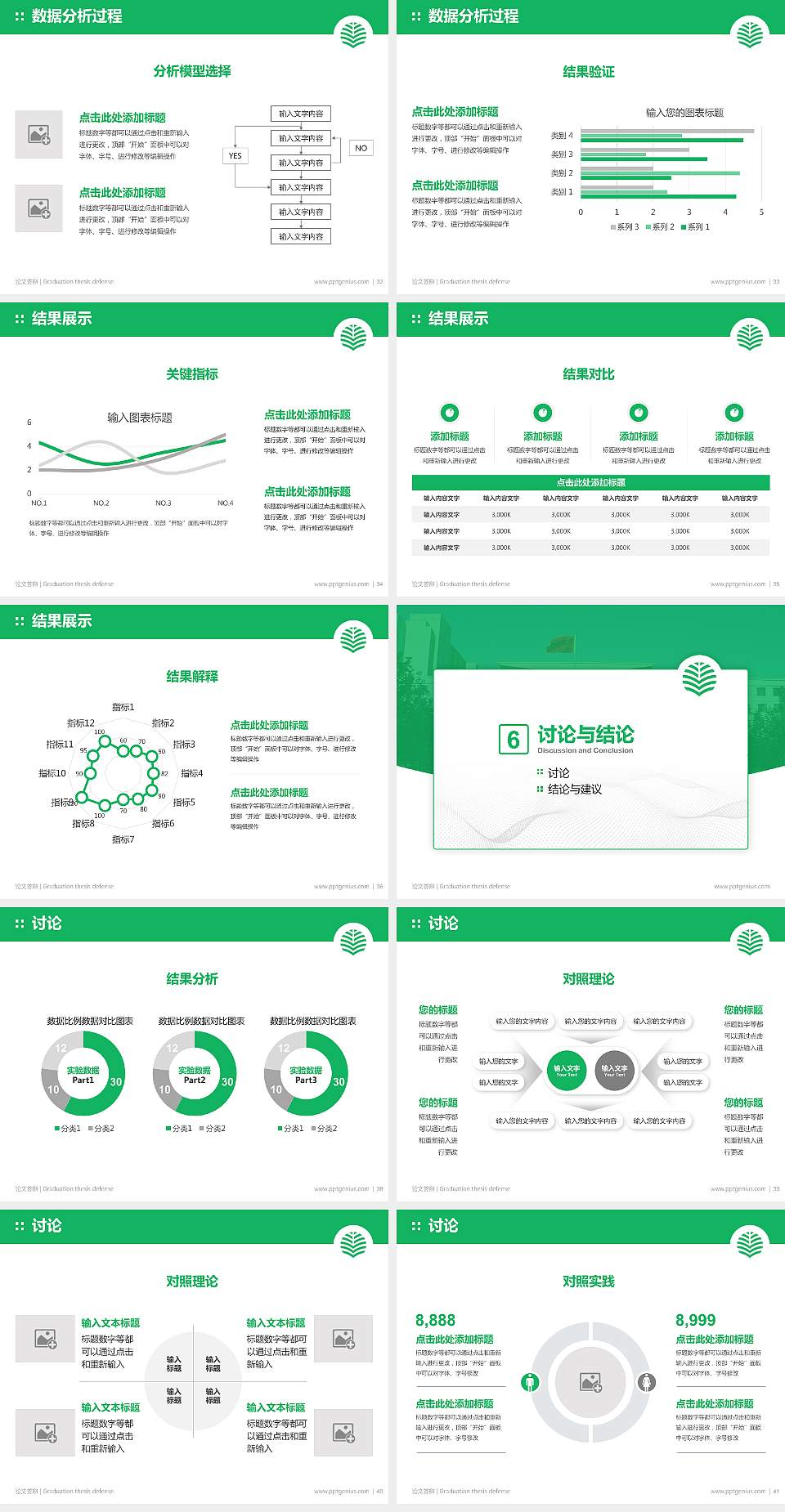 中国青年政治学院论文答辩标准PPT模板4:3格式幻灯片预览图5