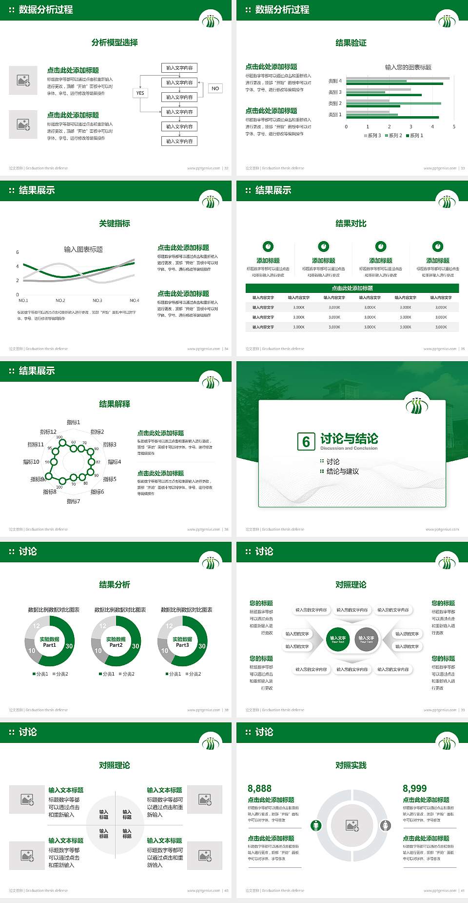 山东服装职业学院论文答辩标准PPT模板4:3格式幻灯片预览图5