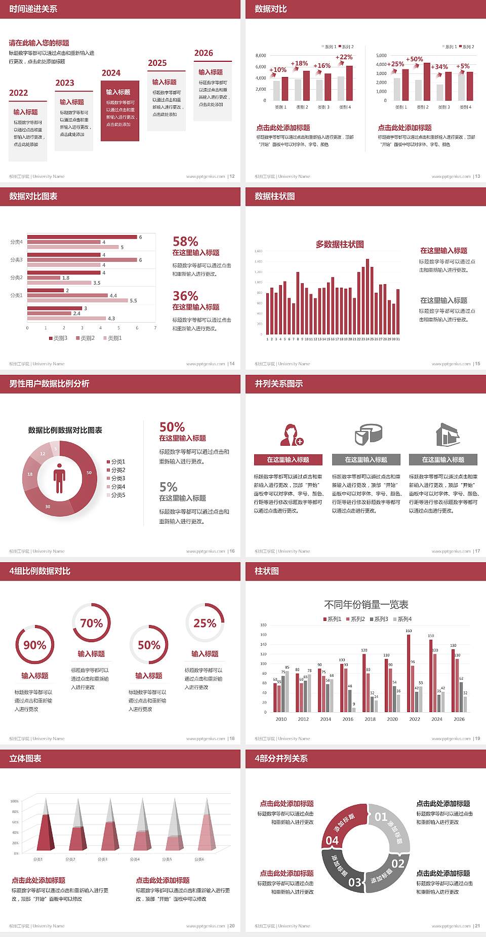 柳州工学院硕士研究生/本科生毕业论文答辩/开题报告通用PPT模板下载4:3格式幻灯片预览图3