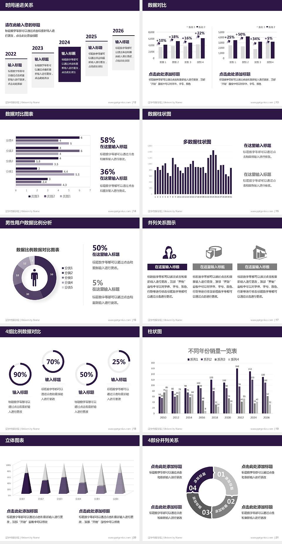 辽宁传媒学院硕士研究生/本科生毕业论文答辩/开题报告通用PPT模板下载4:3格式幻灯片预览图3