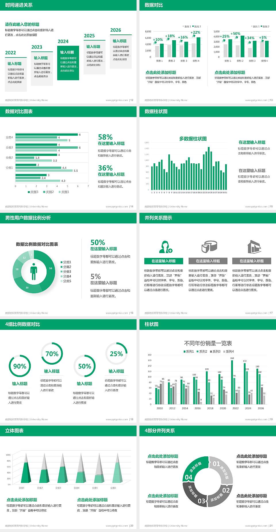 成都纺织高等专科学校硕士研究生/本科生毕业论文答辩/开题报告通用PPT模板下载4:3格式幻灯片预览图3