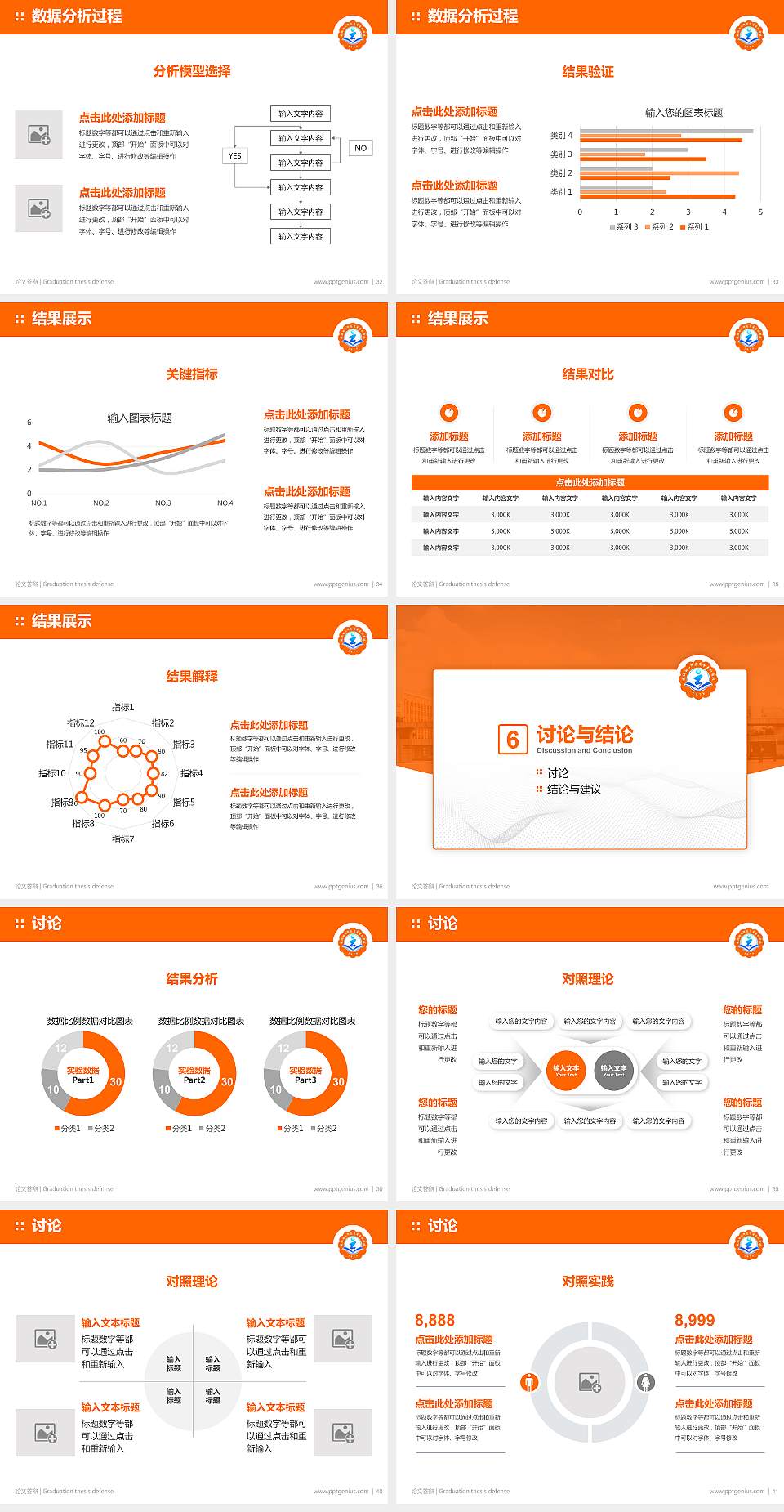 运城幼儿师范高等专科学校论文答辩标准PPT模板4:3格式幻灯片预览图5