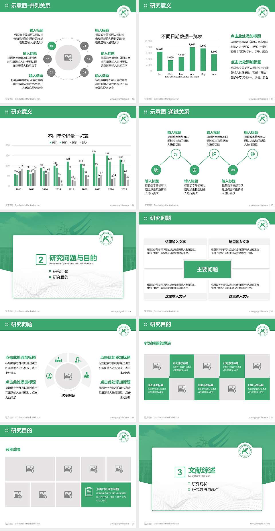 山东凯文科技职业学院论文答辩标准PPT模板4:3格式幻灯片预览图3