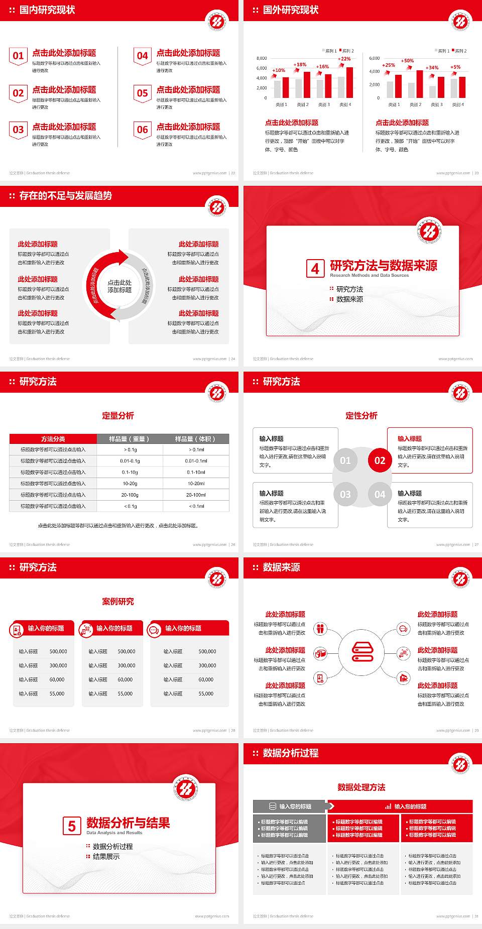 山东丝绸纺织职业学院论文答辩标准PPT模板4:3格式幻灯片预览图4