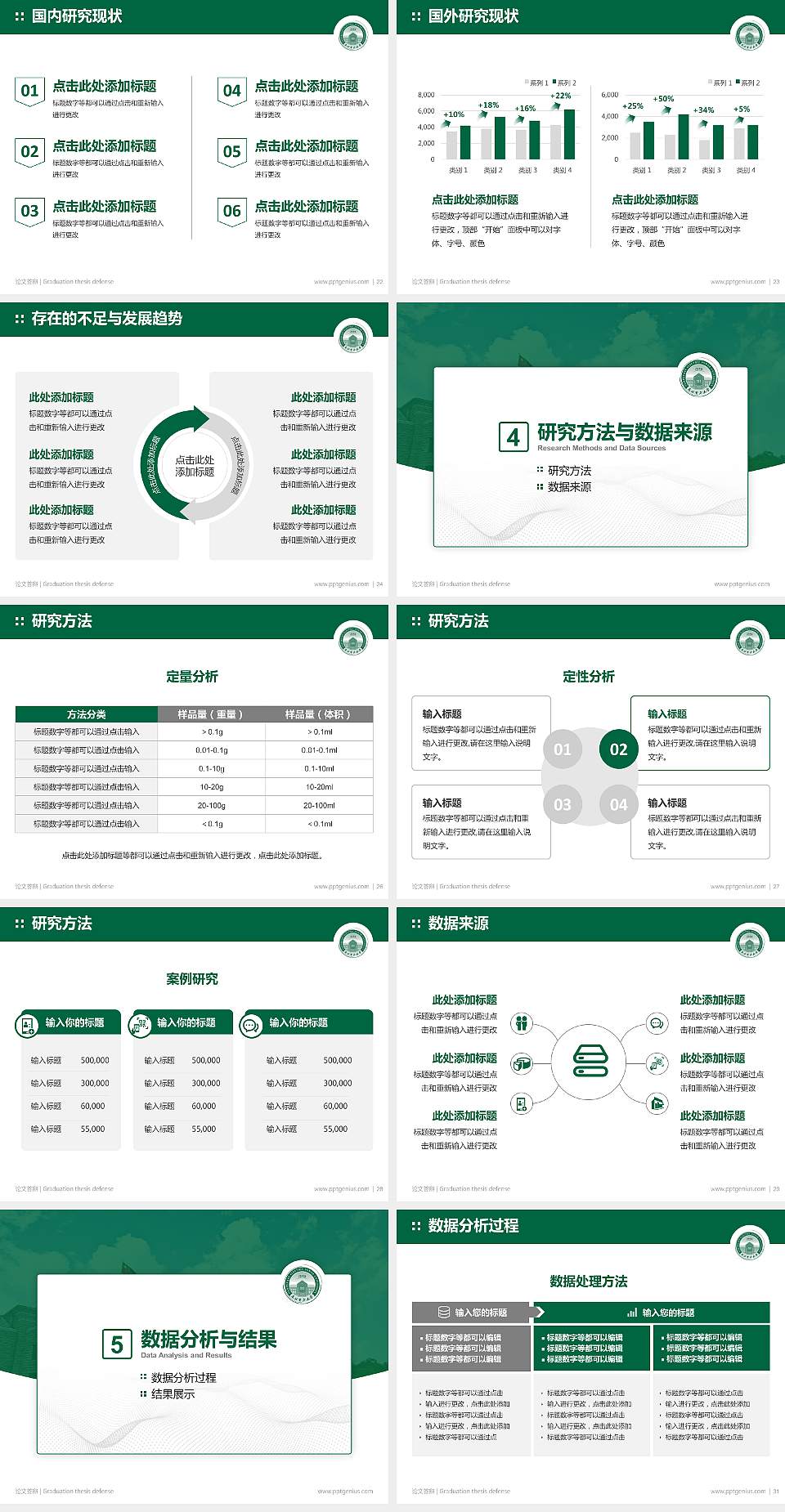 东北电力大学论文答辩标准PPT模板4:3格式幻灯片预览图4