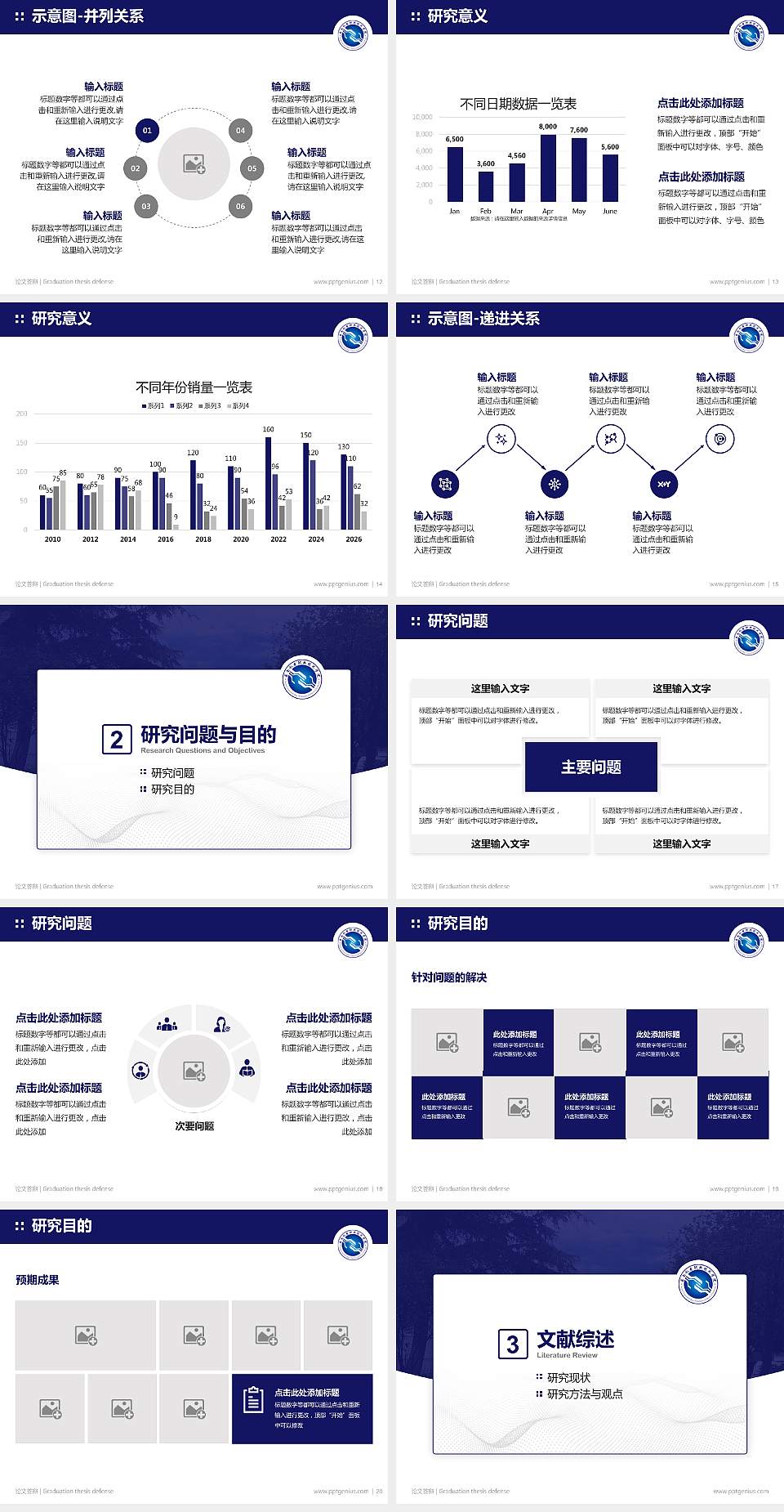 云南机电职业技术学院论文答辩标准PPT模板4:3格式幻灯片预览图3