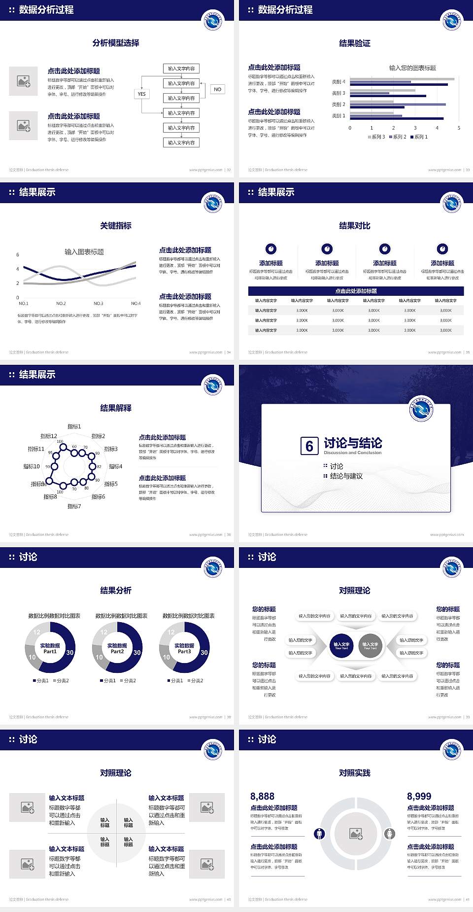 云南机电职业技术学院论文答辩标准PPT模板4:3格式幻灯片预览图5