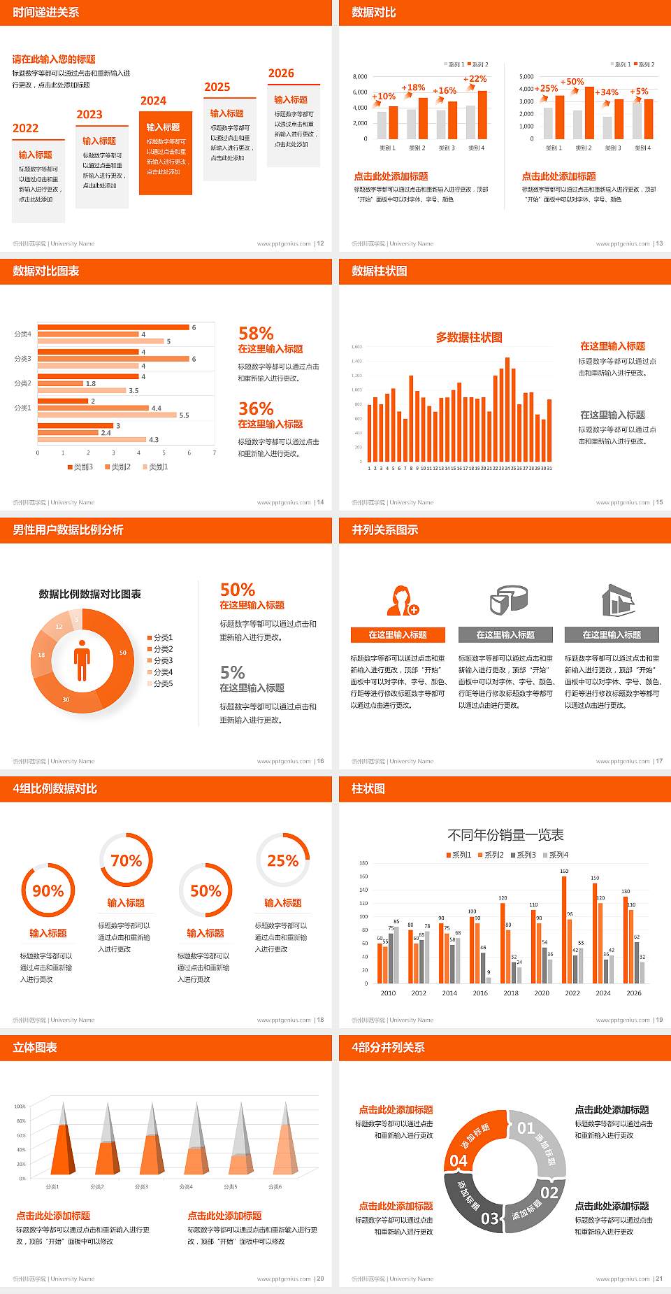 忻州师范学院硕士研究生/本科生毕业论文答辩/开题报告通用PPT模板下载4:3格式幻灯片预览图3