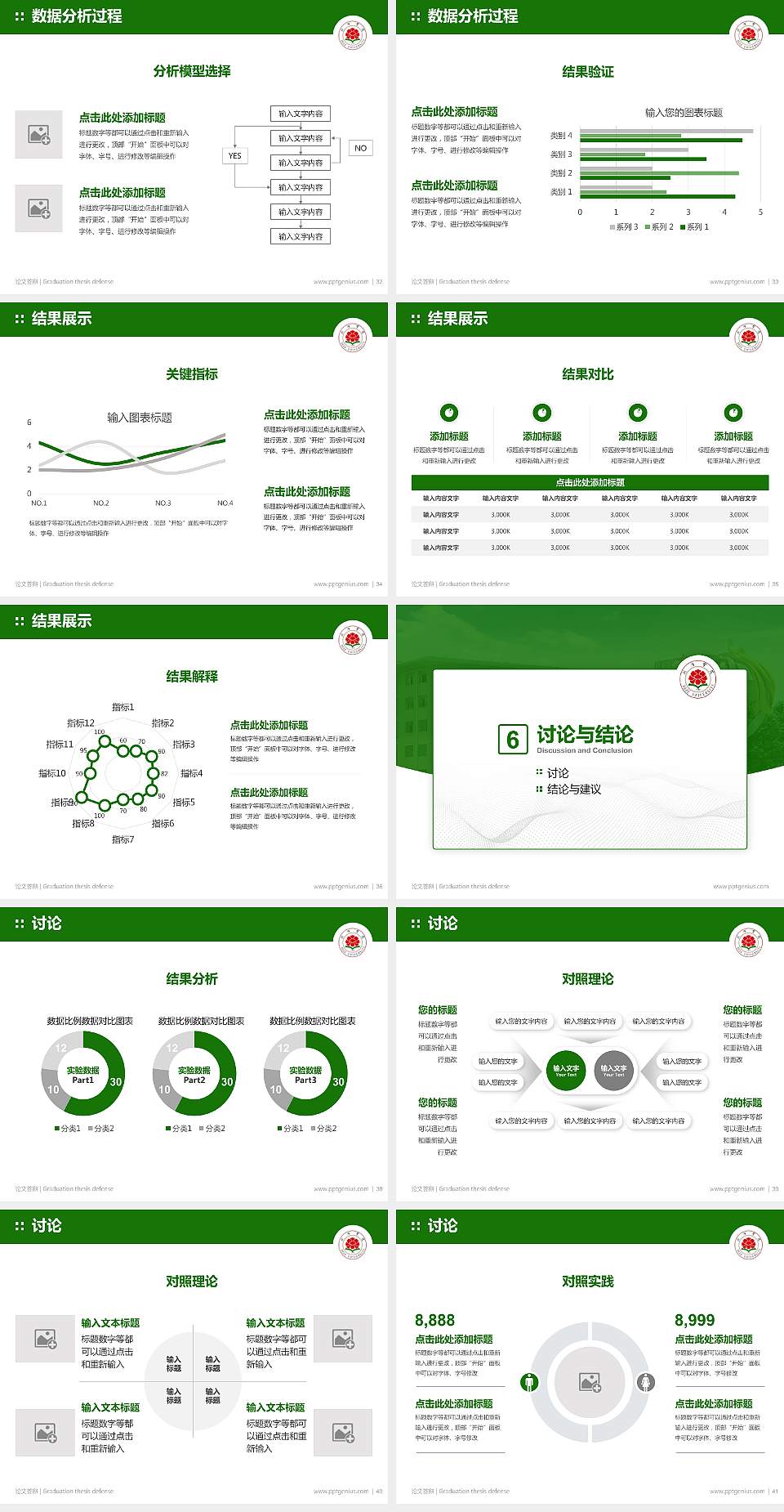 菏泽学院论文答辩标准PPT模板4:3格式幻灯片预览图5