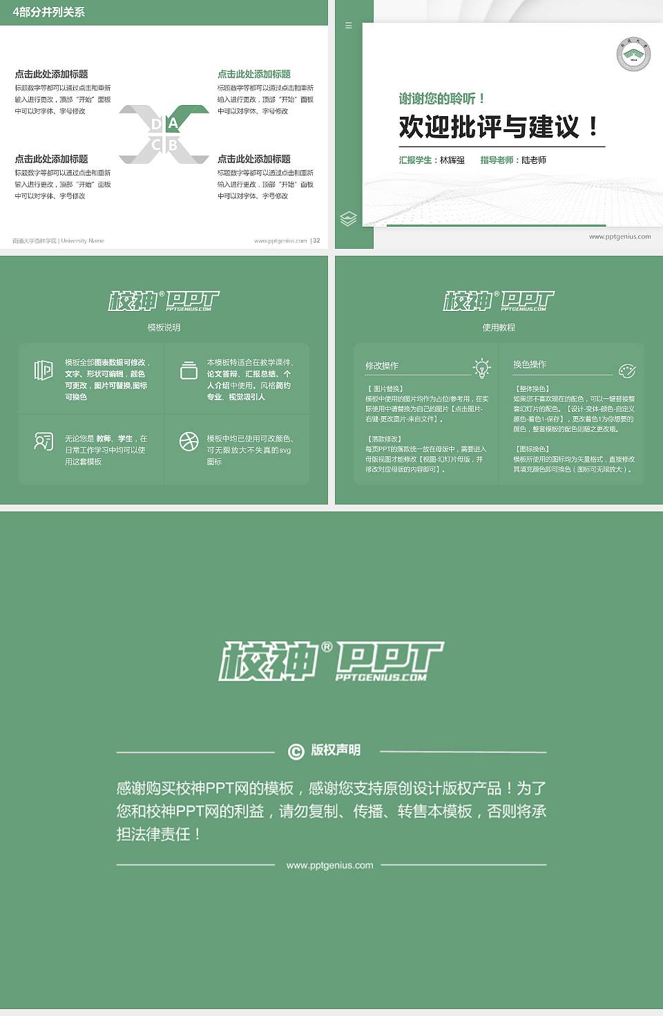 南通大学杏林学院硕士研究生/本科生毕业论文答辩/开题报告通用PPT模板下载4:3格式幻灯片预览图5