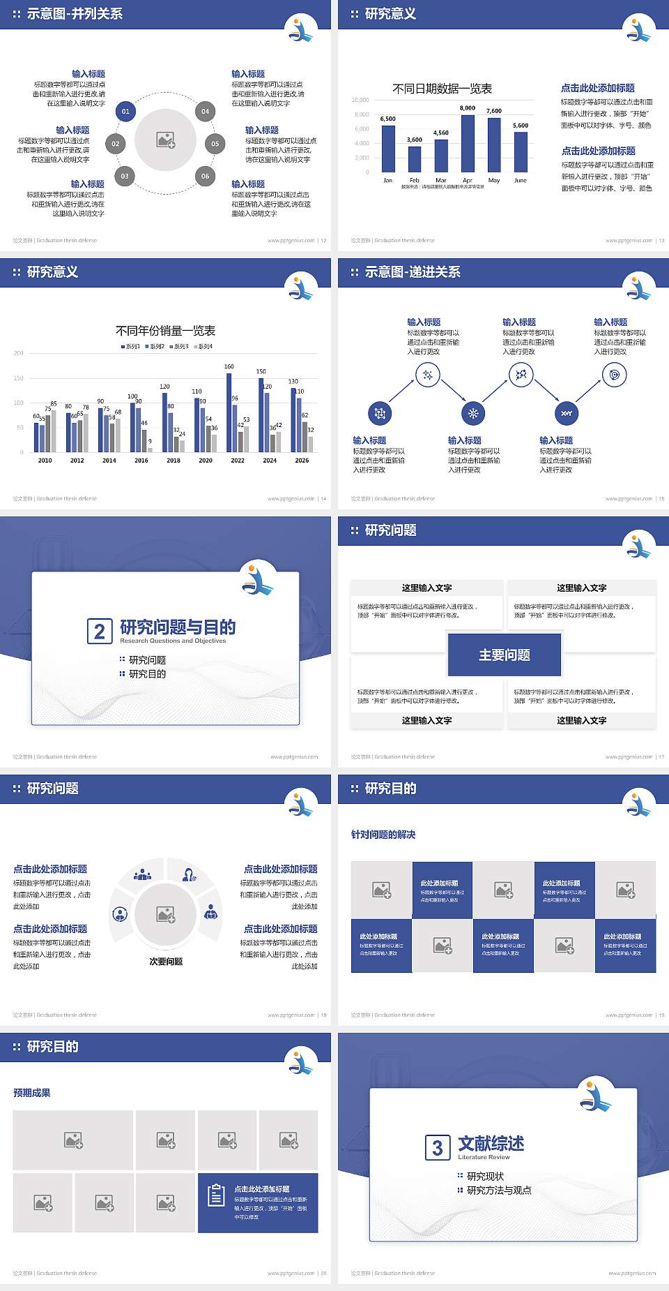 菏泽家政职业学院论文答辩标准PPT模板4:3格式幻灯片预览图3