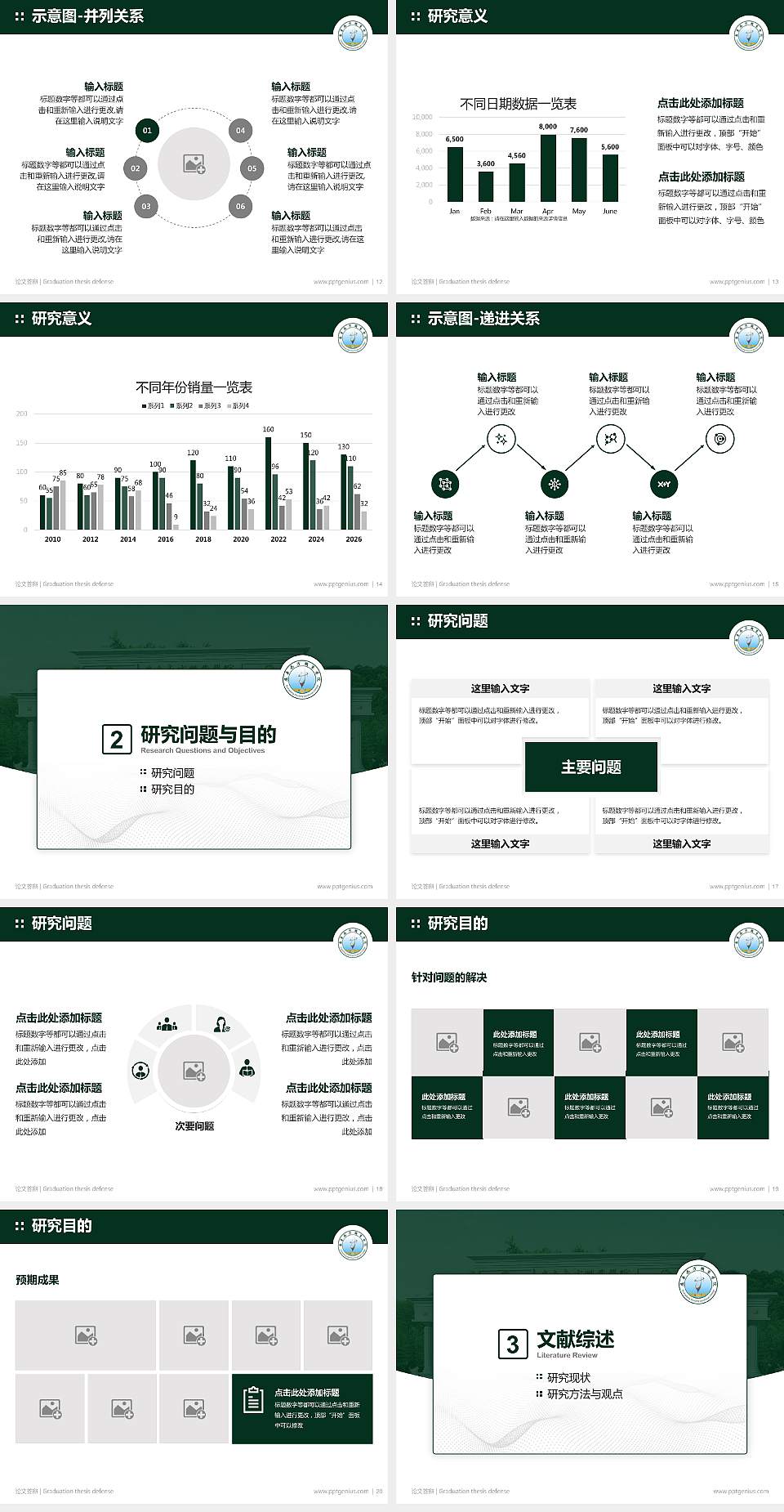 广东南方职业学院论文答辩标准PPT模板4:3格式幻灯片预览图3