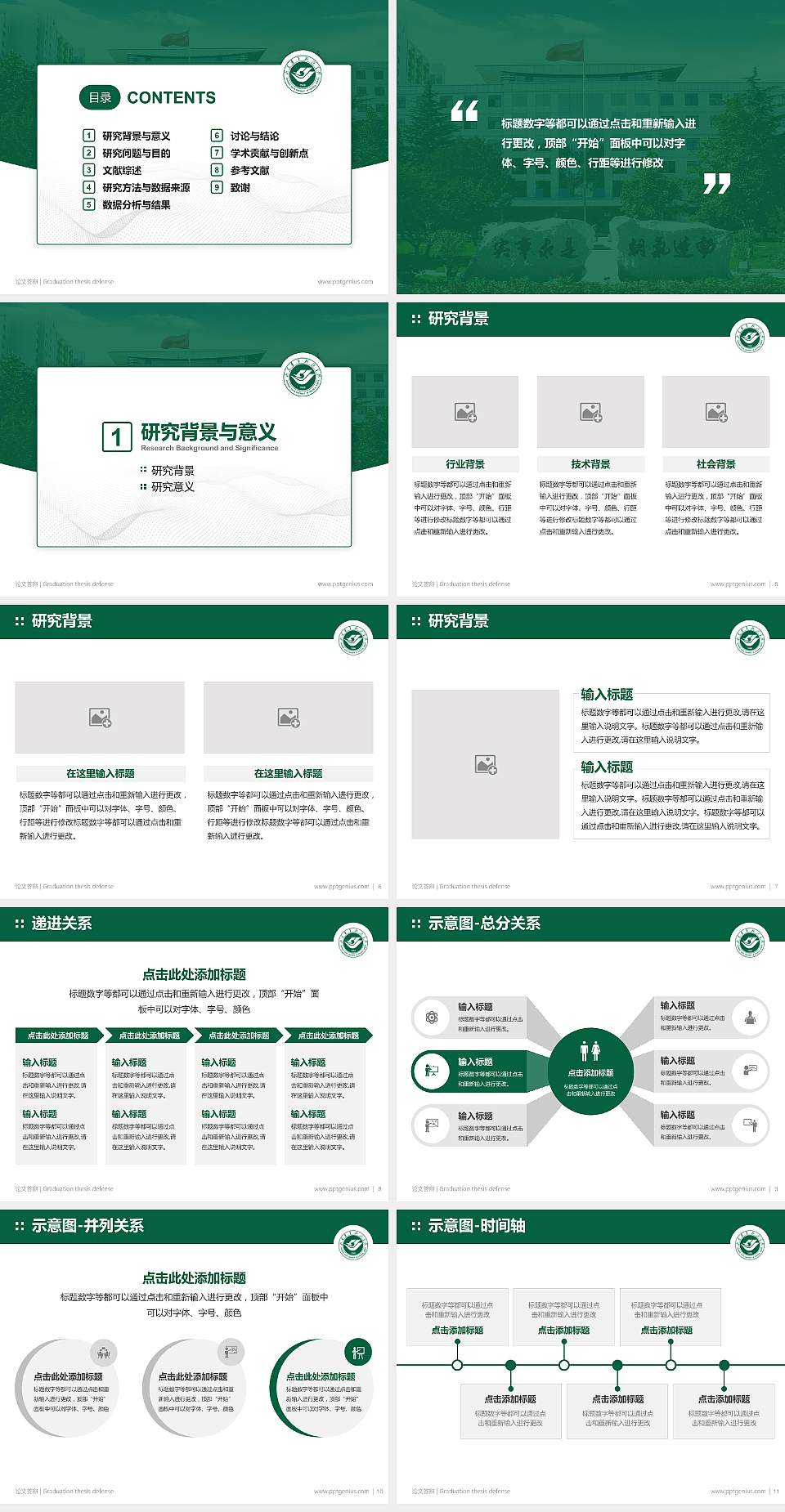 山东青年政治学院论文答辩标准PPT模板4:3格式幻灯片预览图2