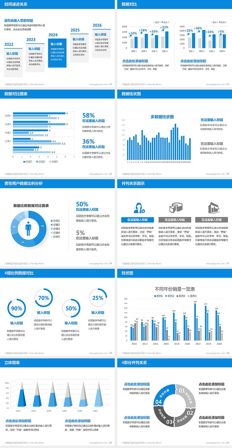 广西制造工程职业技术学院硕士研究生/本科生毕业论文答辩/开题报告通用PPT模板下载4:3格式幻灯片预览图3