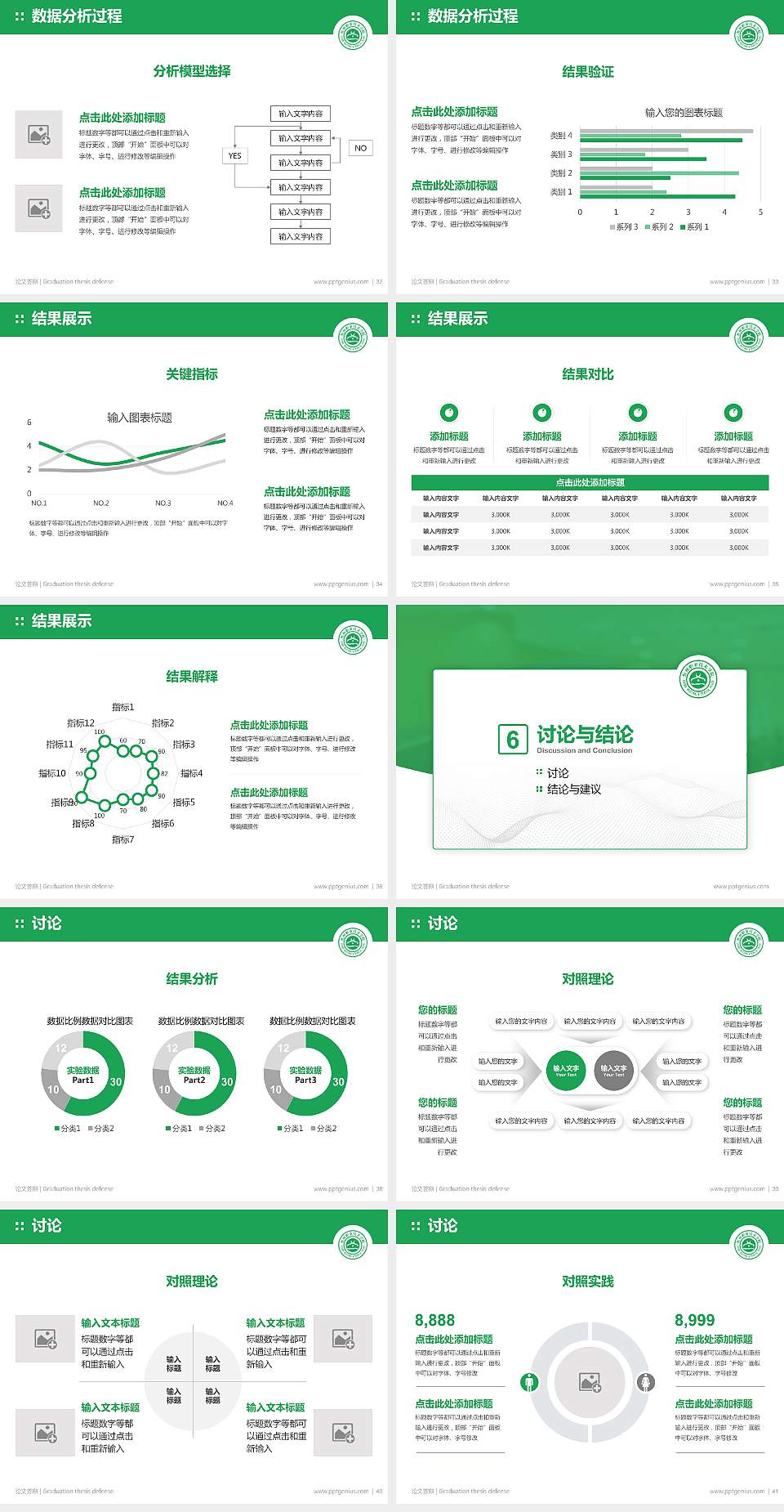 忻州职业技术学院论文答辩标准PPT模板4:3格式幻灯片预览图5
