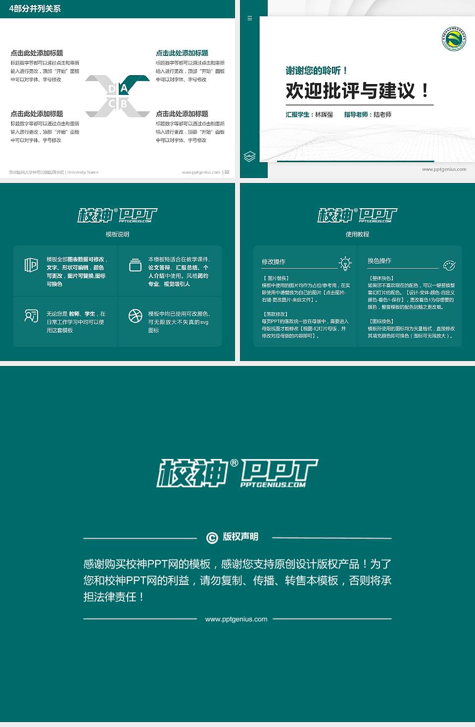 贵州医科大学神奇民族医药学院硕士研究生/本科生毕业论文答辩/开题报告通用PPT模板下载4:3格式幻灯片预览图5