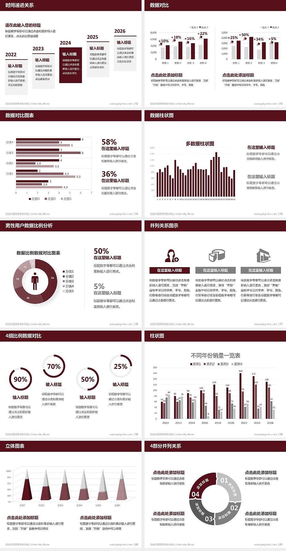 琼台师范高等专科学校硕士研究生/本科生毕业论文答辩/开题报告通用PPT模板下载4:3格式幻灯片预览图3