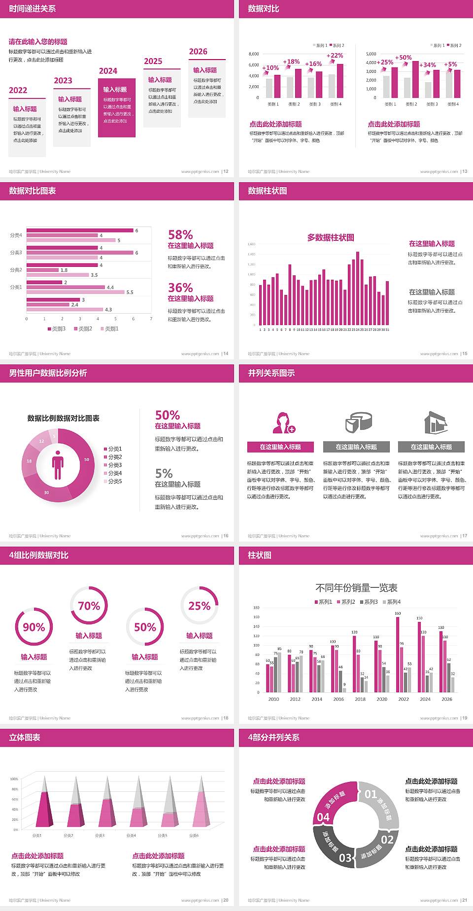 哈尔滨广厦学院硕士研究生/本科生毕业论文答辩/开题报告通用PPT模板下载4:3格式幻灯片预览图3