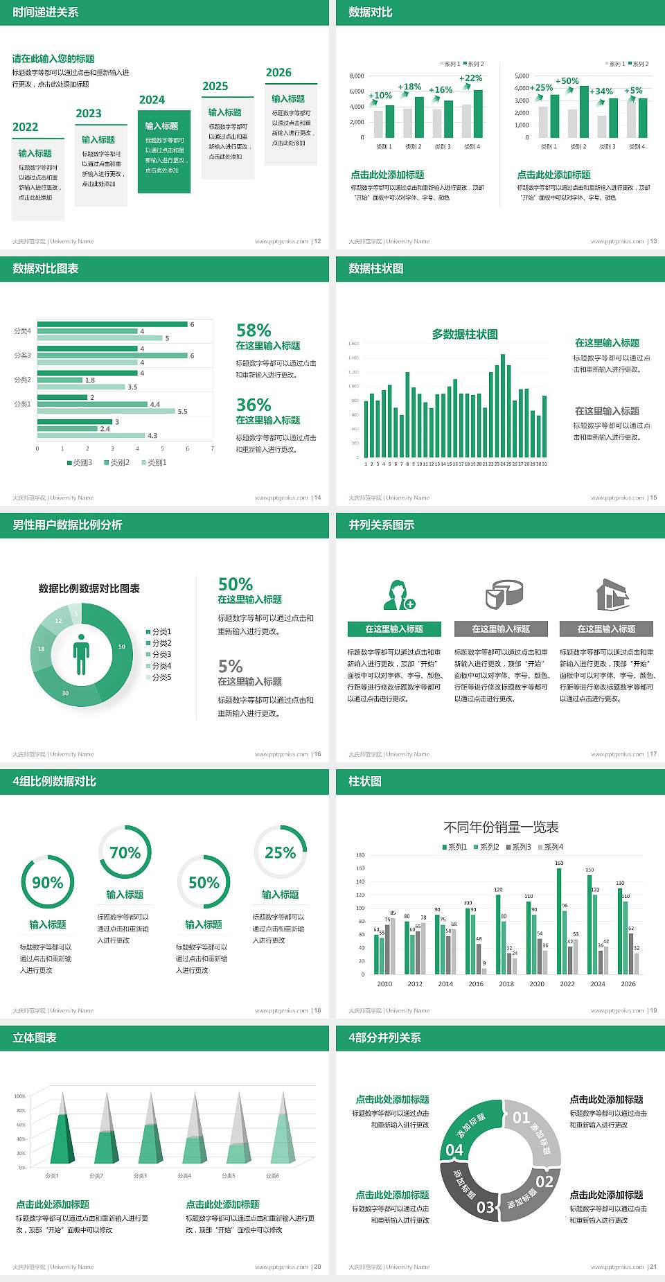 大庆师范学院硕士研究生/本科生毕业论文答辩/开题报告通用PPT模板下载4:3格式幻灯片预览图3
