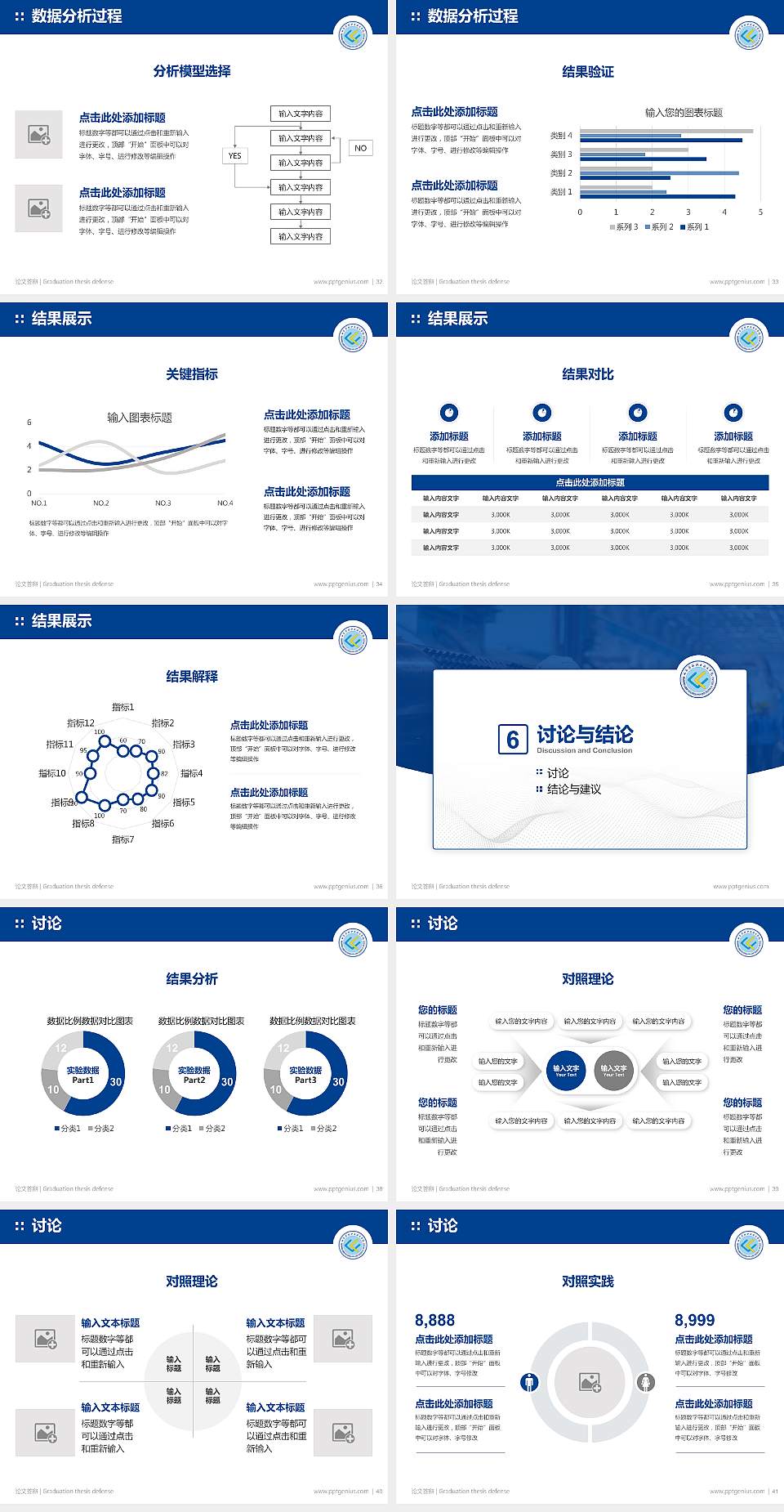 山东劳动职业技术学院论文答辩标准PPT模板4:3格式幻灯片预览图5