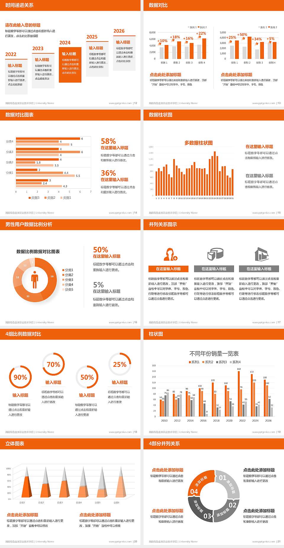 湖南有色金属职业技术学院硕士研究生/本科生毕业论文答辩/开题报告通用PPT模板下载4:3格式幻灯片预览图3