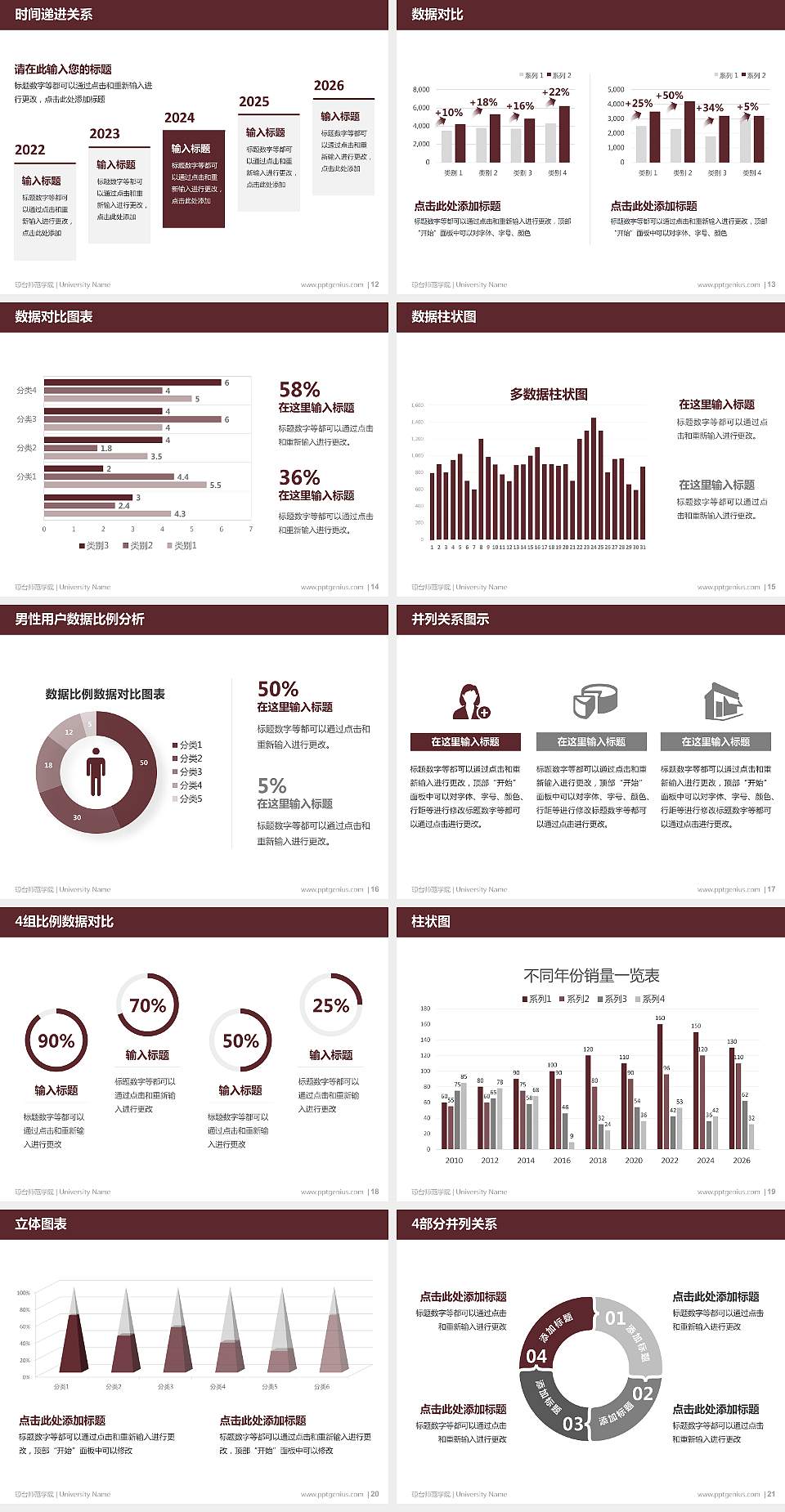 琼台师范学院硕士研究生/本科生毕业论文答辩/开题报告通用PPT模板下载4:3格式幻灯片预览图3